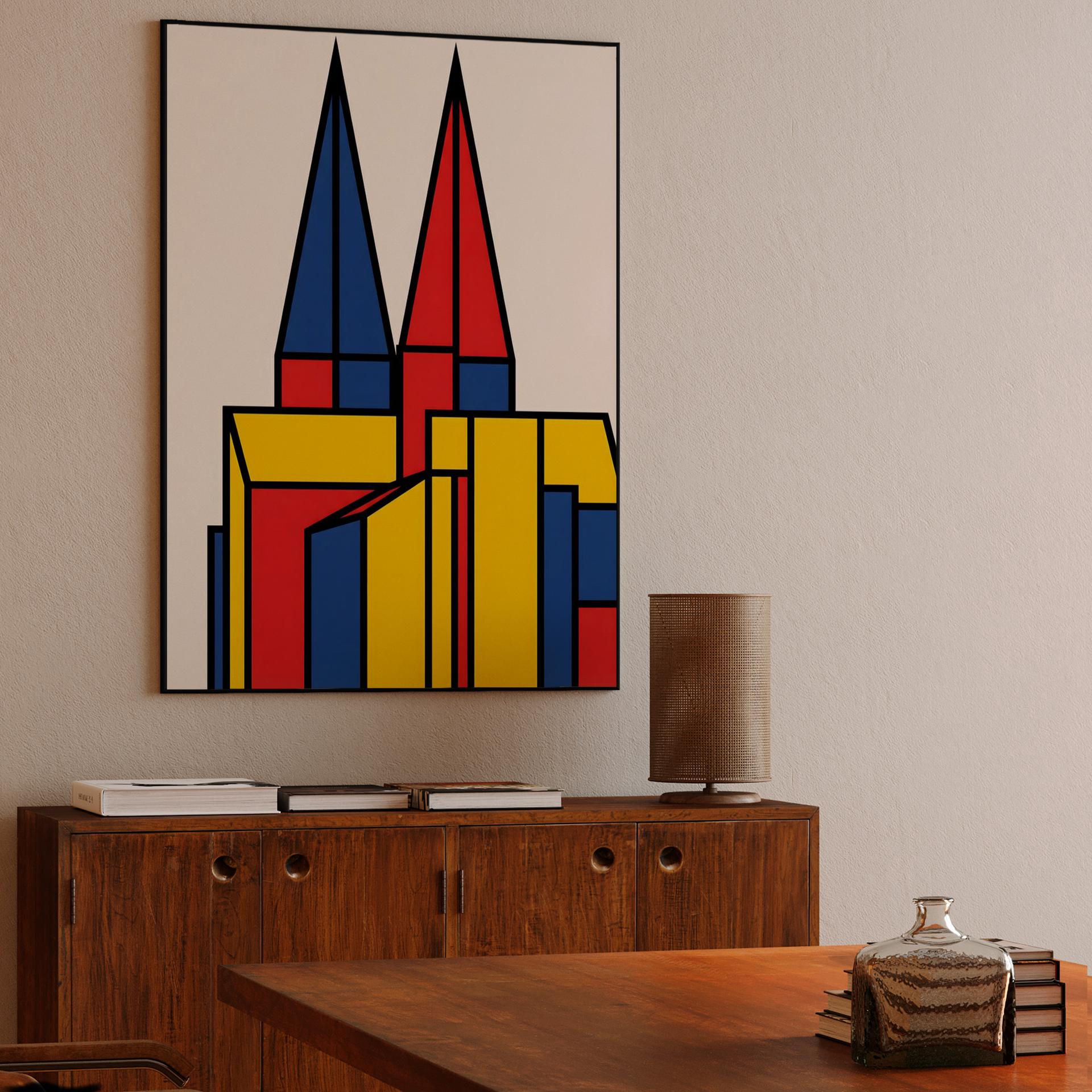 Cologne Cathedral De Stijl Abstraction