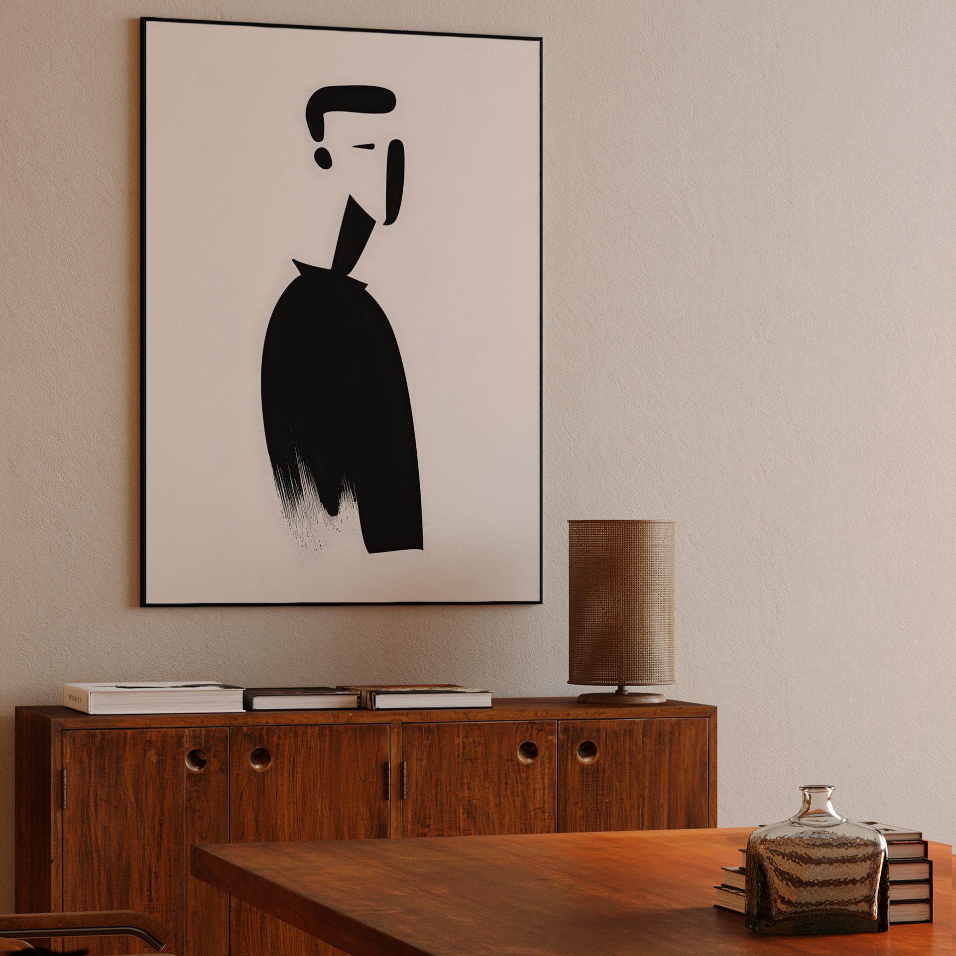 Minimalist Ink Standing Figure