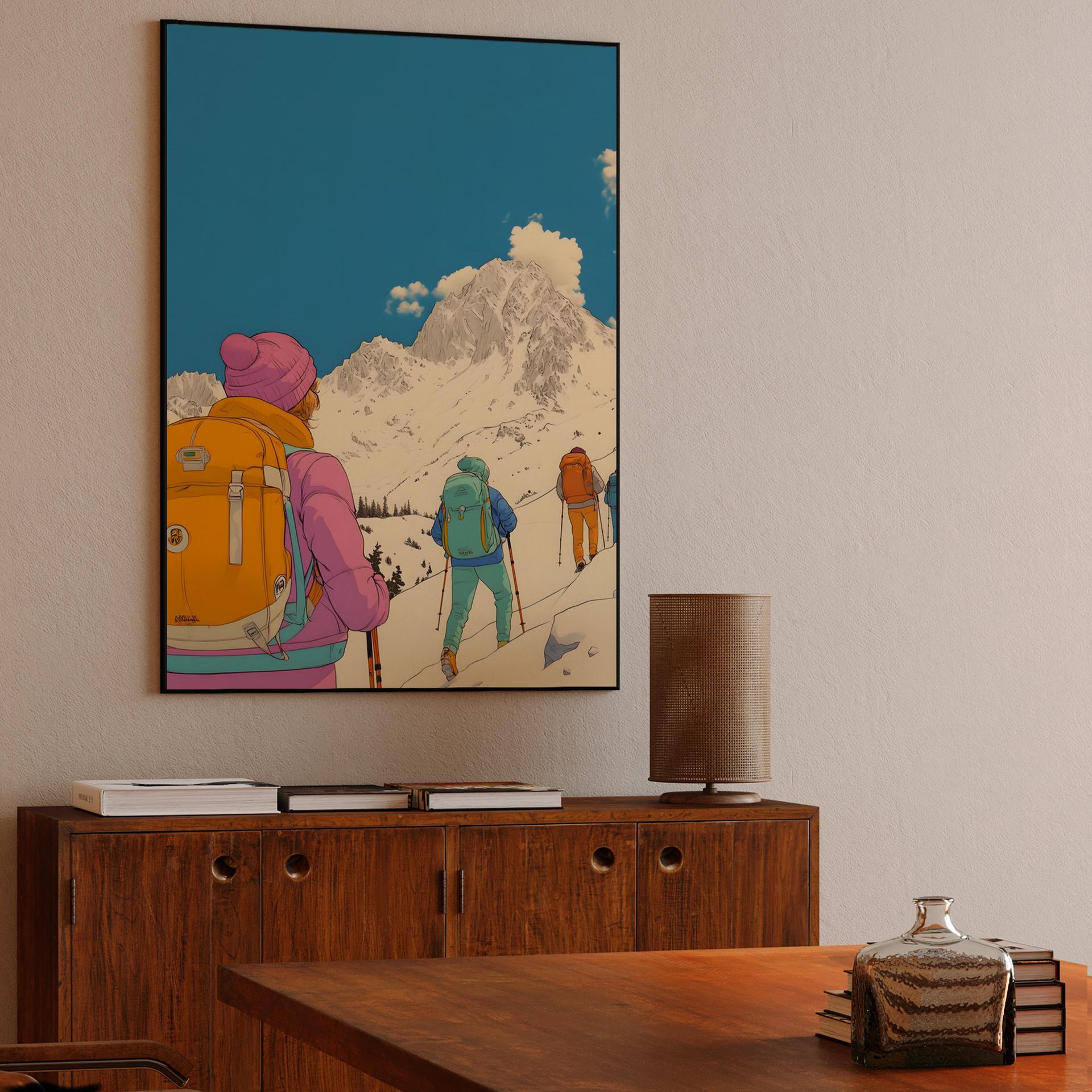 Snowy Mountain Ascent