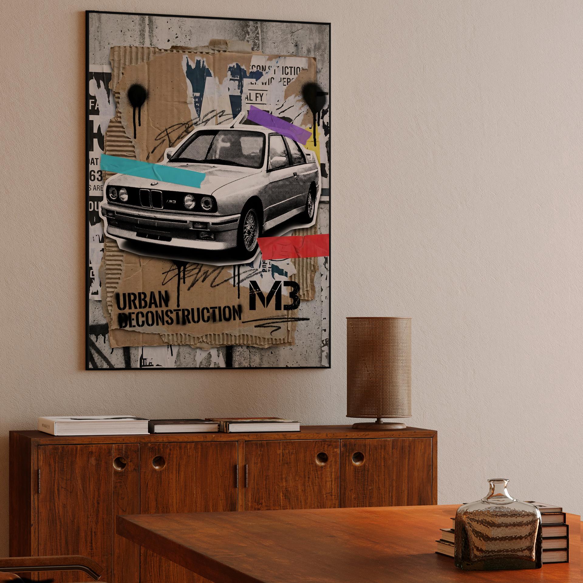 BMW E30 Urban Deconstruction Collage