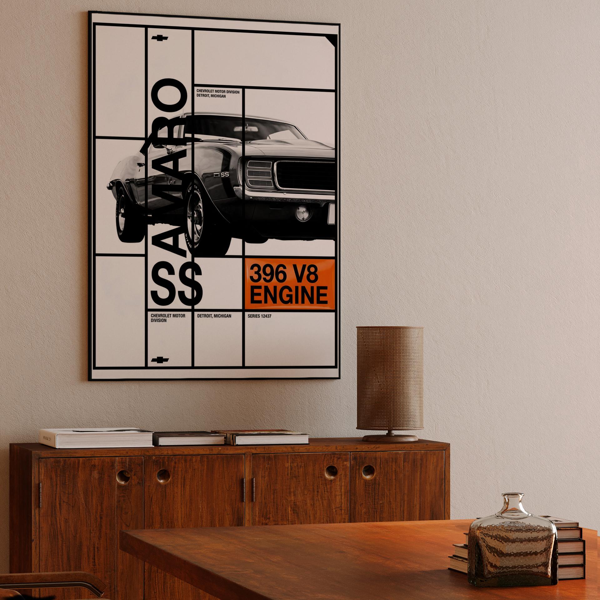 Camaro SS 396 V8: Modernist Grid Spec