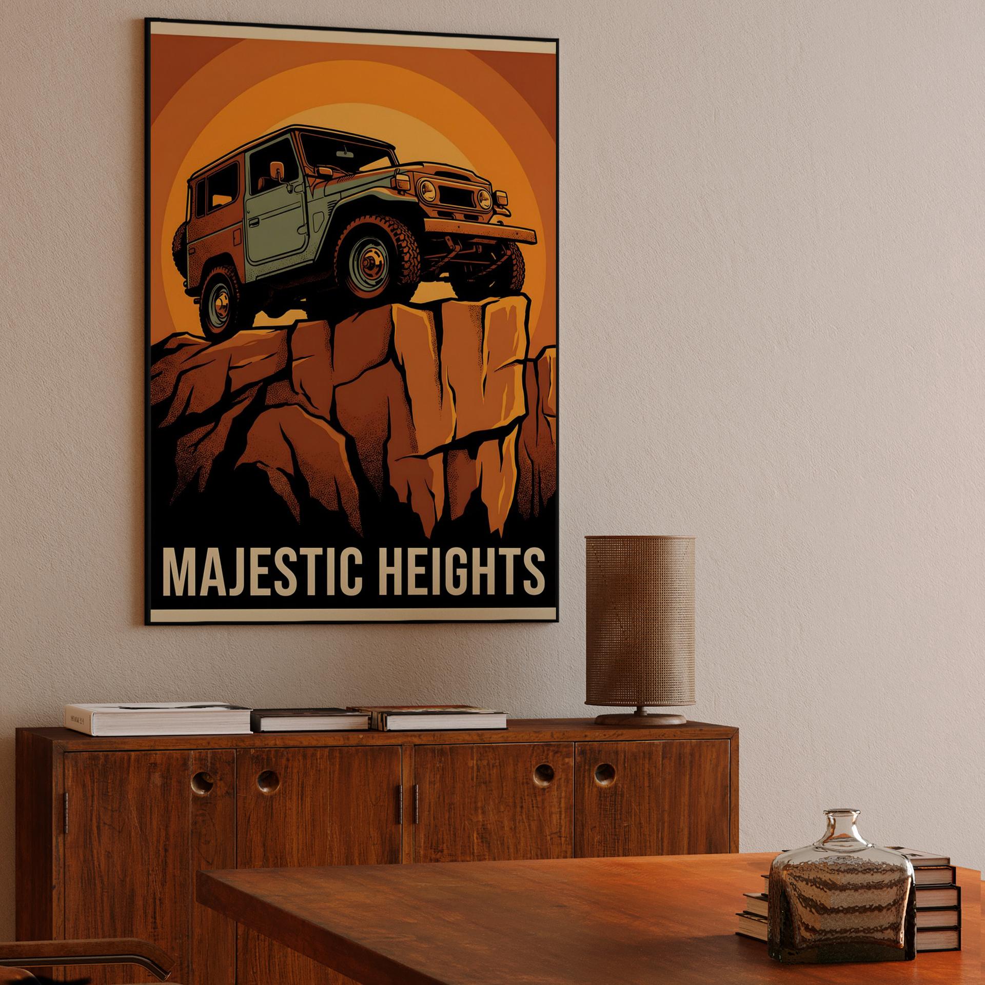Majestic Heights: Classic Land Cruiser Adventure