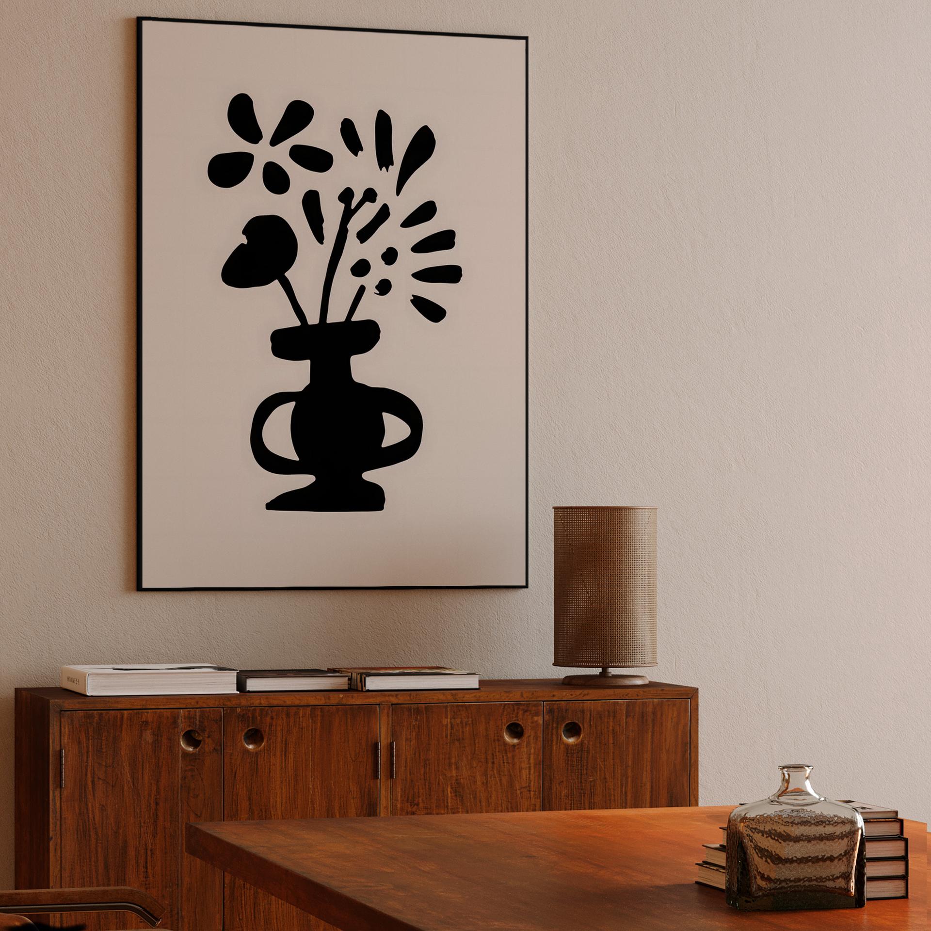 Abstract Botanical Vase