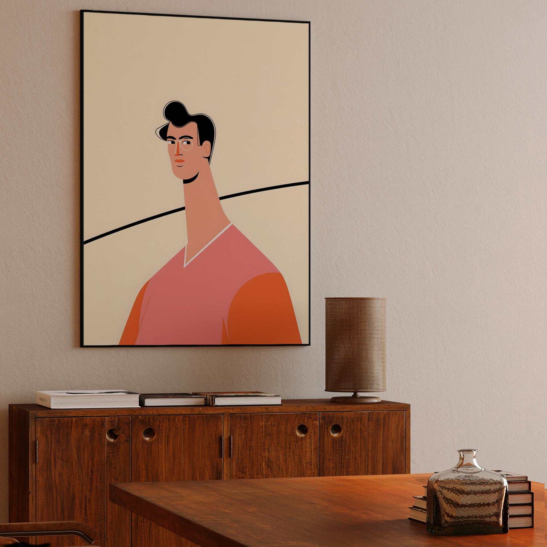 Stylized Long Neck Portrait