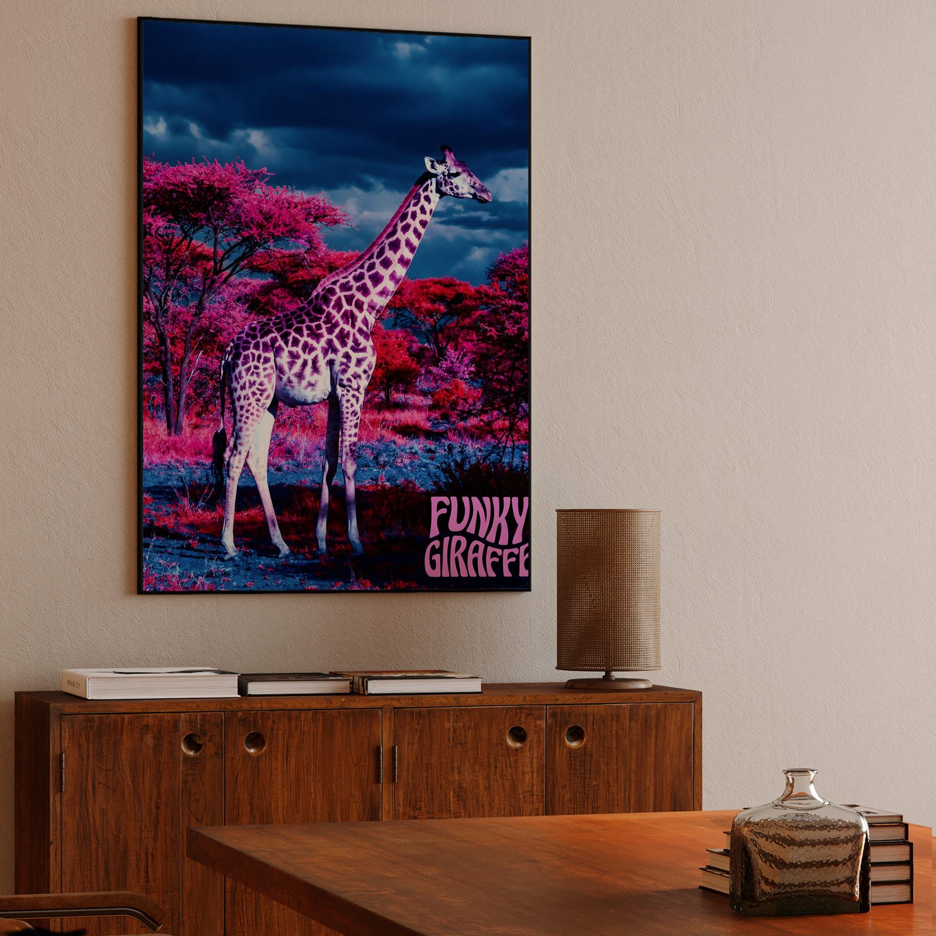 Pink Savanna Funky Giraffe