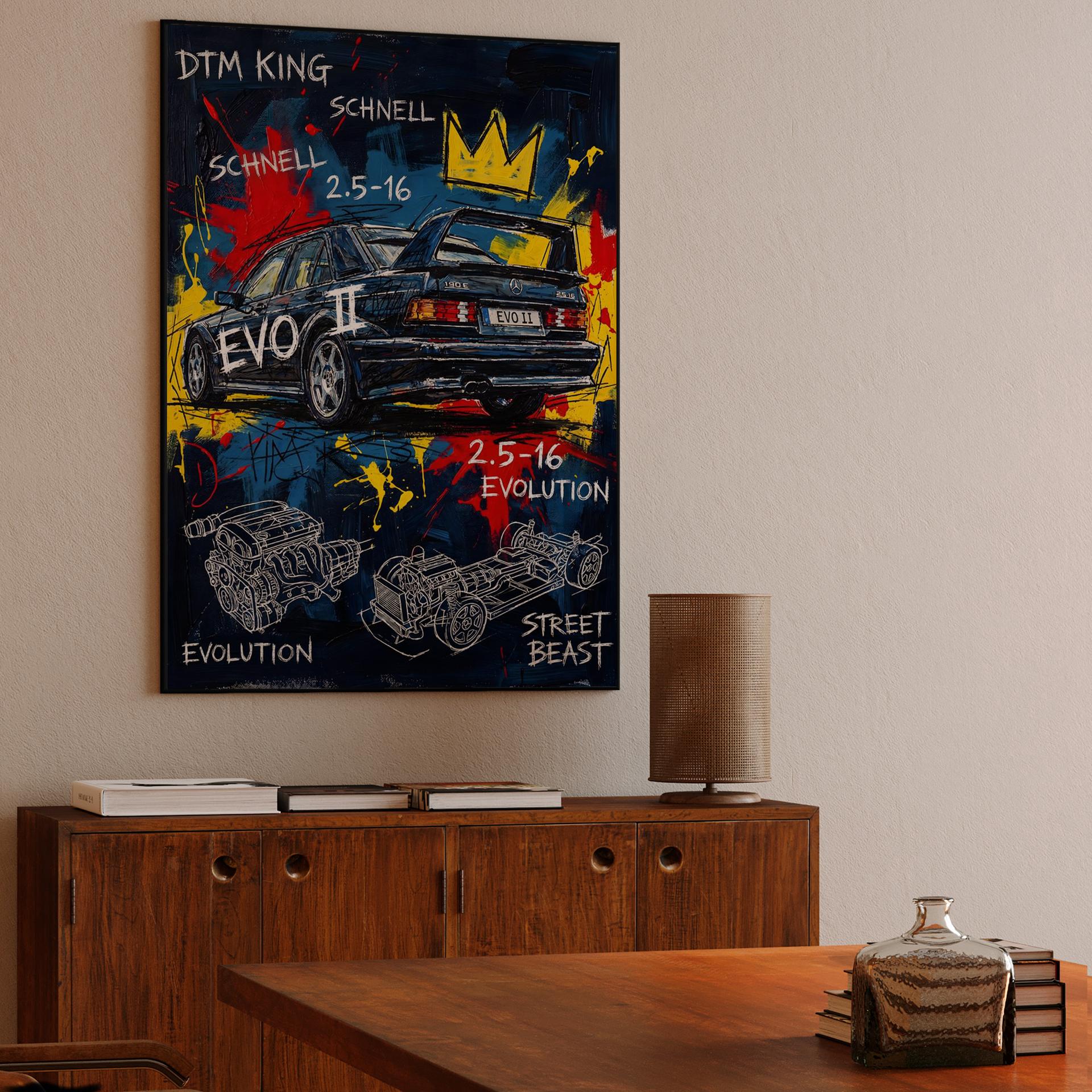 Mercedes 190E Evo II: Neo-Expressionist Street Beast