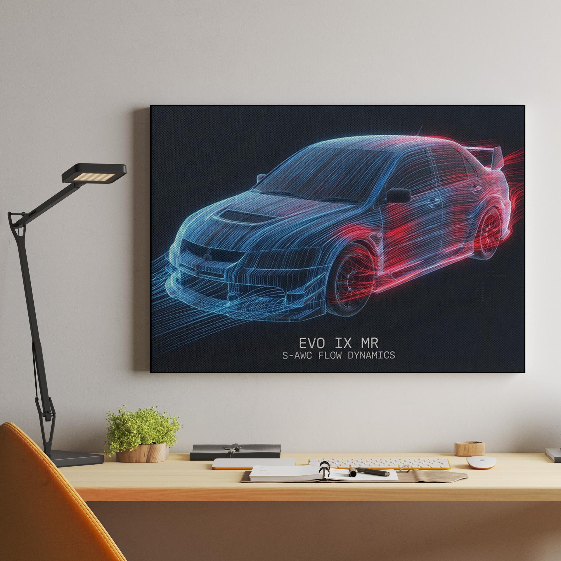 Evolution IX MR: S-AWC Aerodynamic Flow