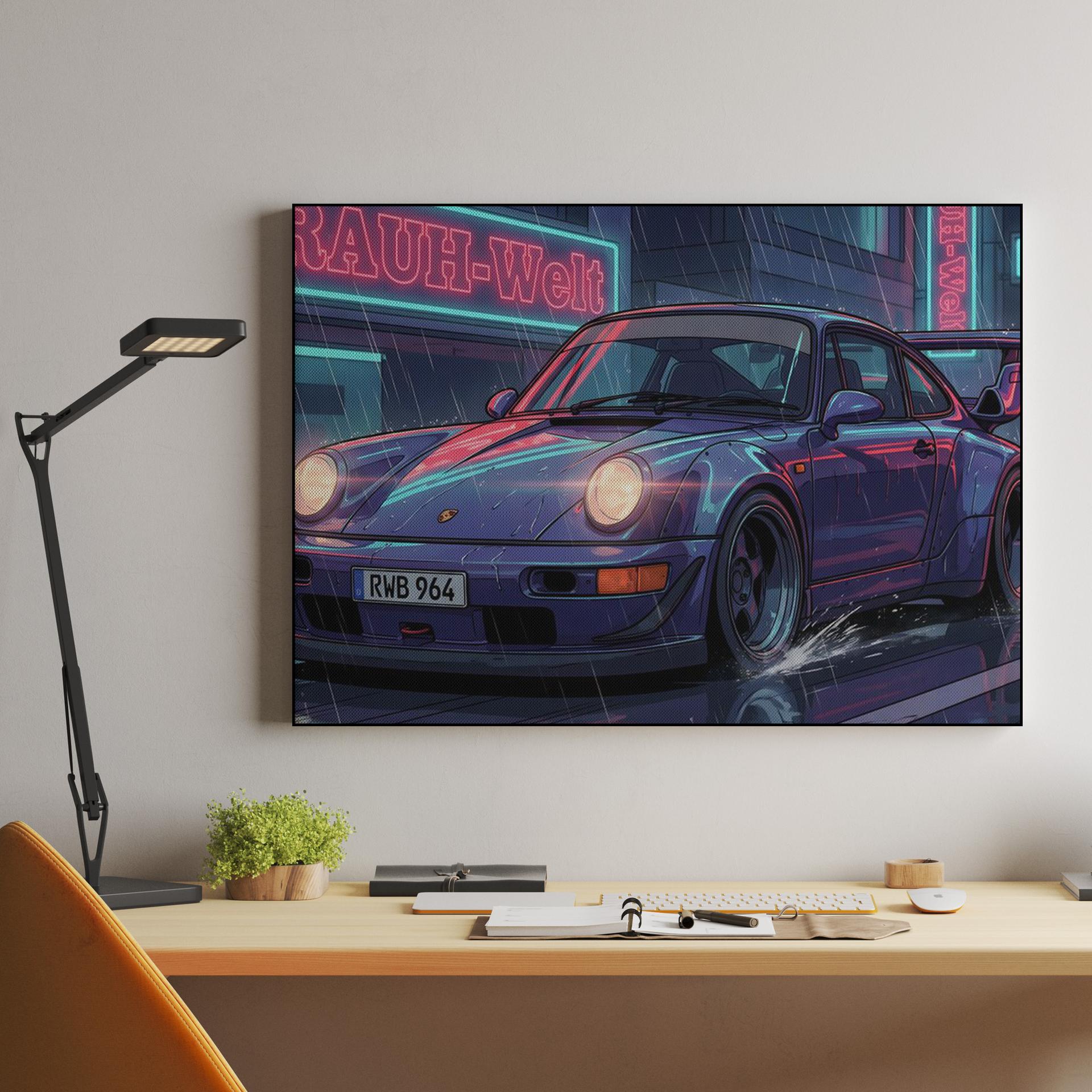 Midnight Rain: RWB 964 Neon Spirit