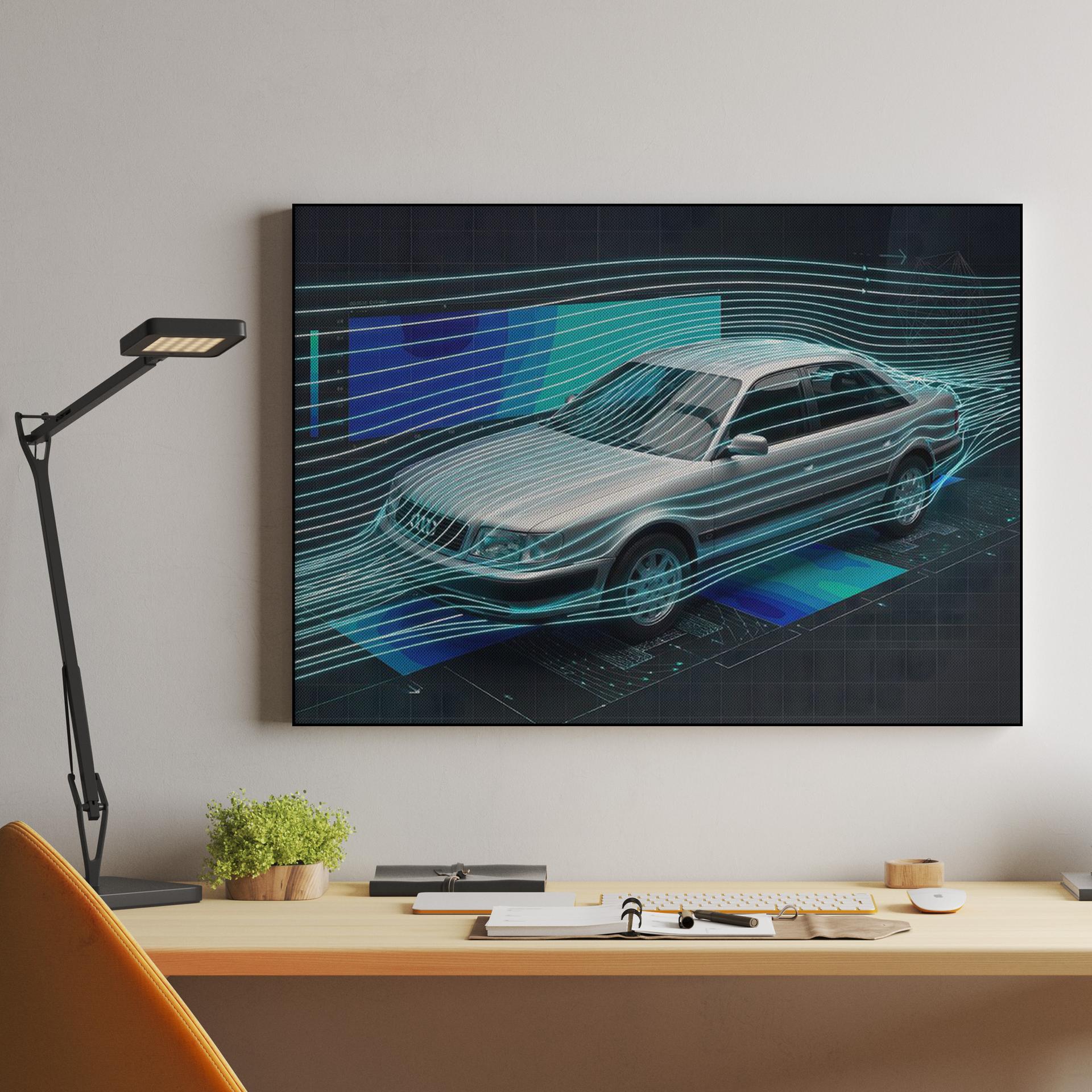 Audi 100 C4: Aerodynamic Flow Simulation