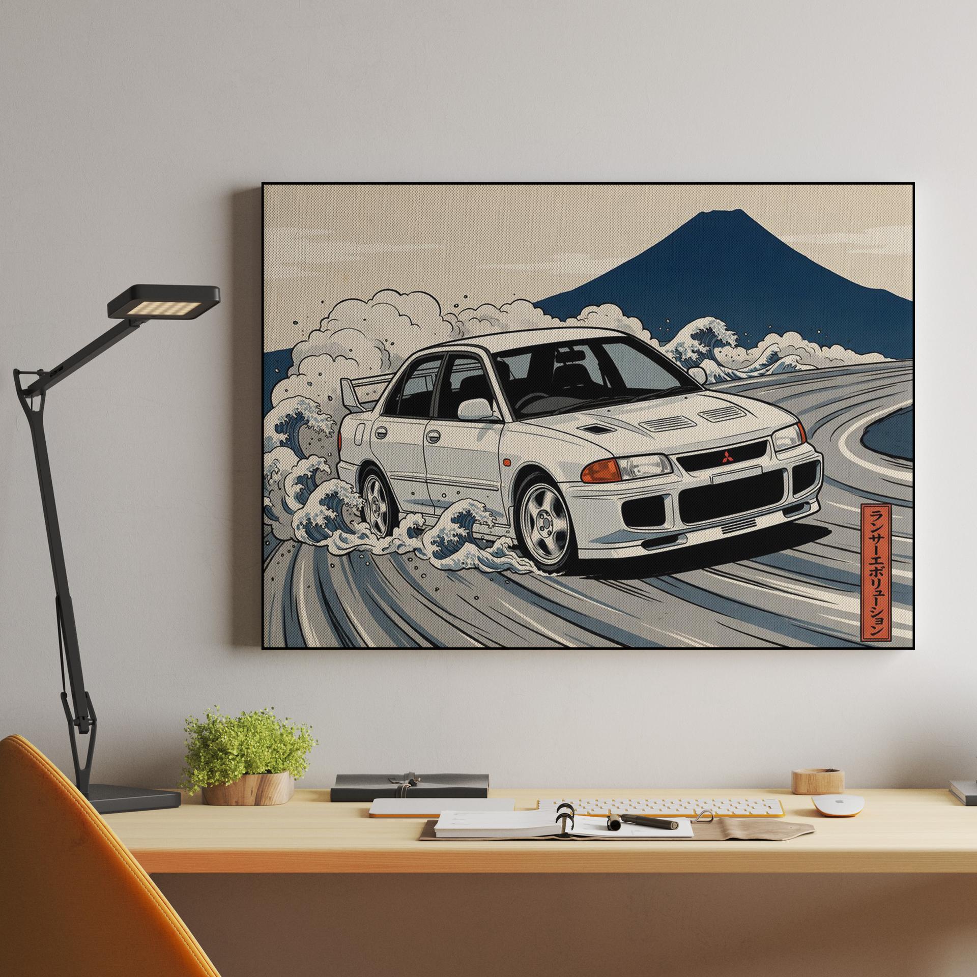 Lancer Evolution III: Great Wave over Fuji