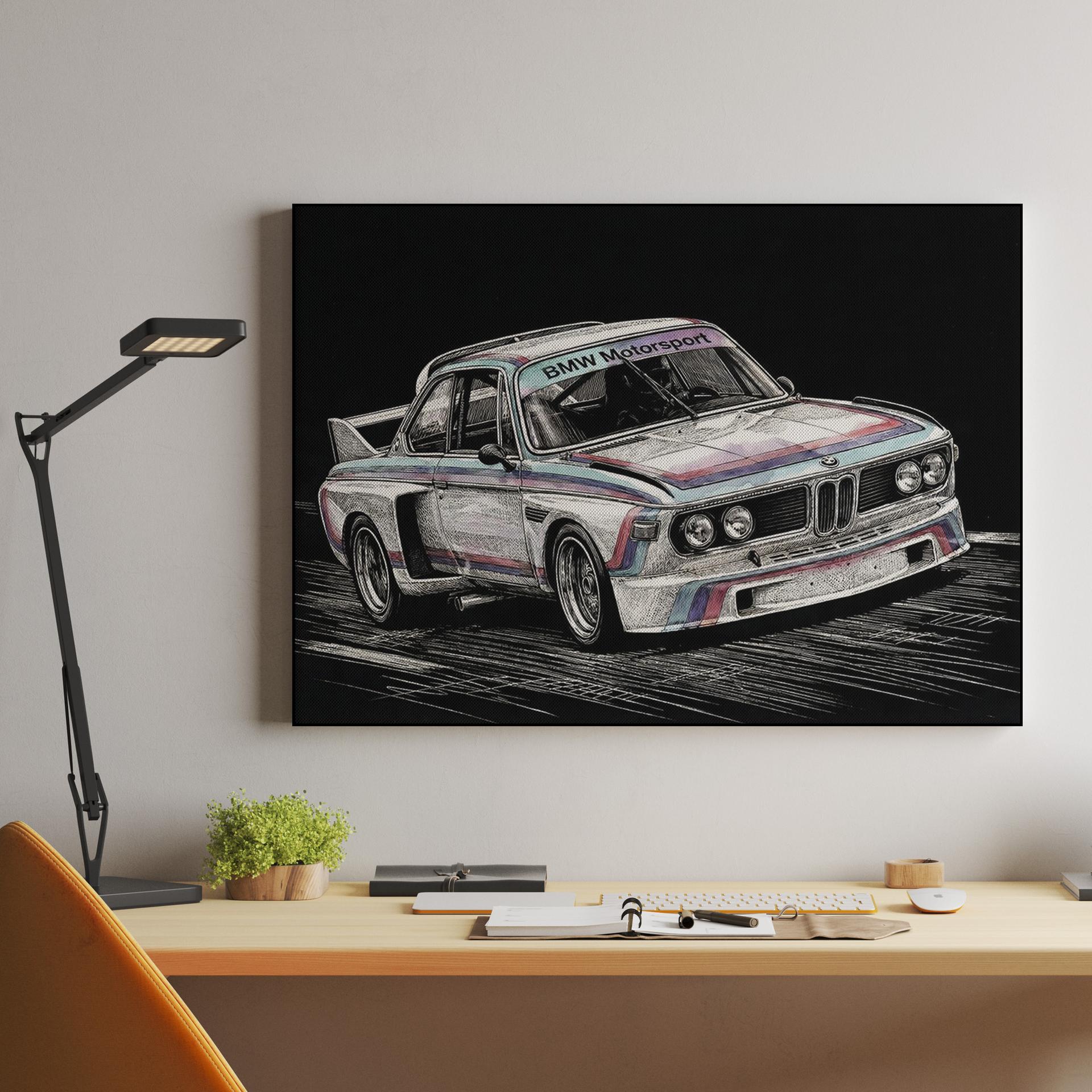 BMW 3.0 CSL Batmobile Sketch