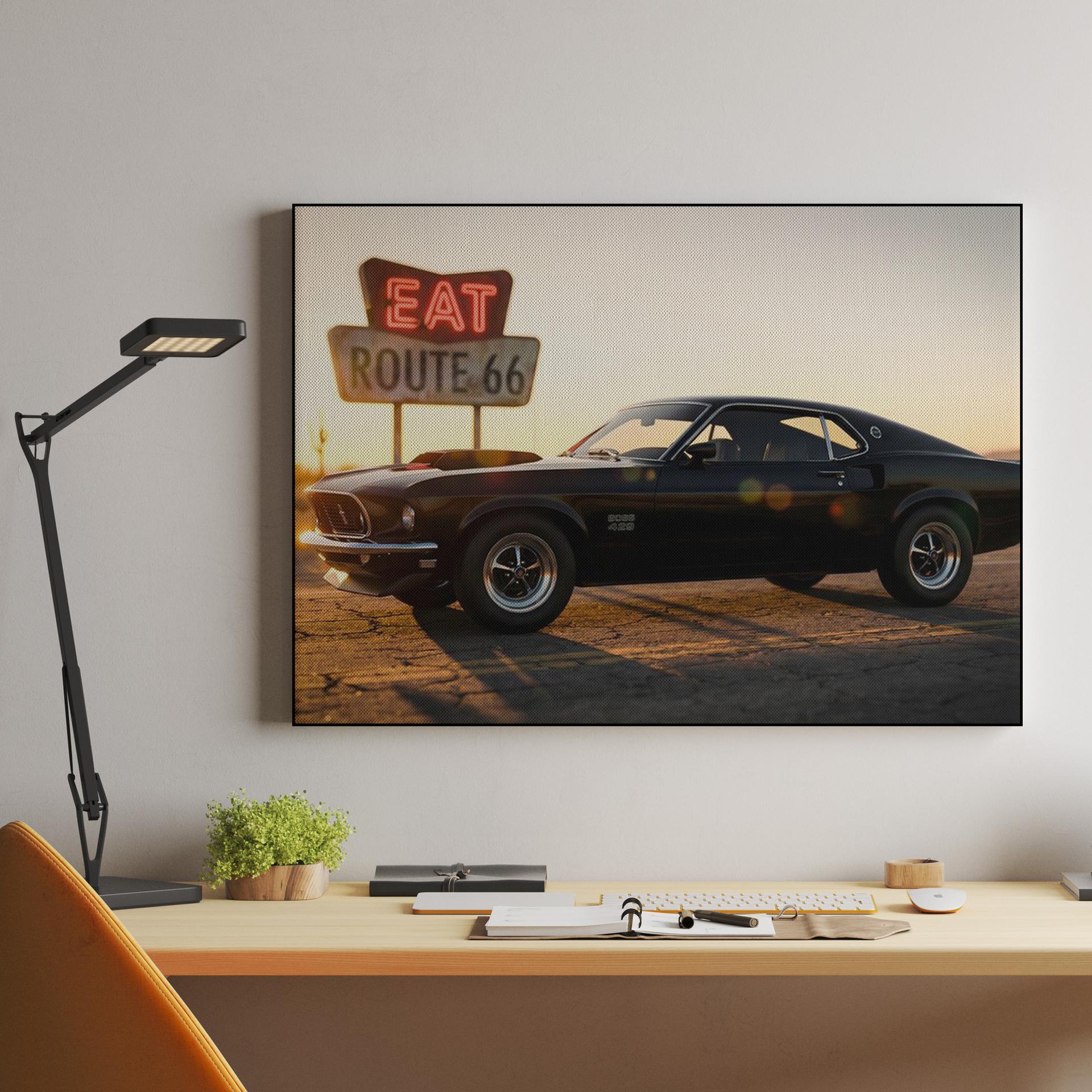 Route 66 Legend: Mustang Boss 429 Sunset