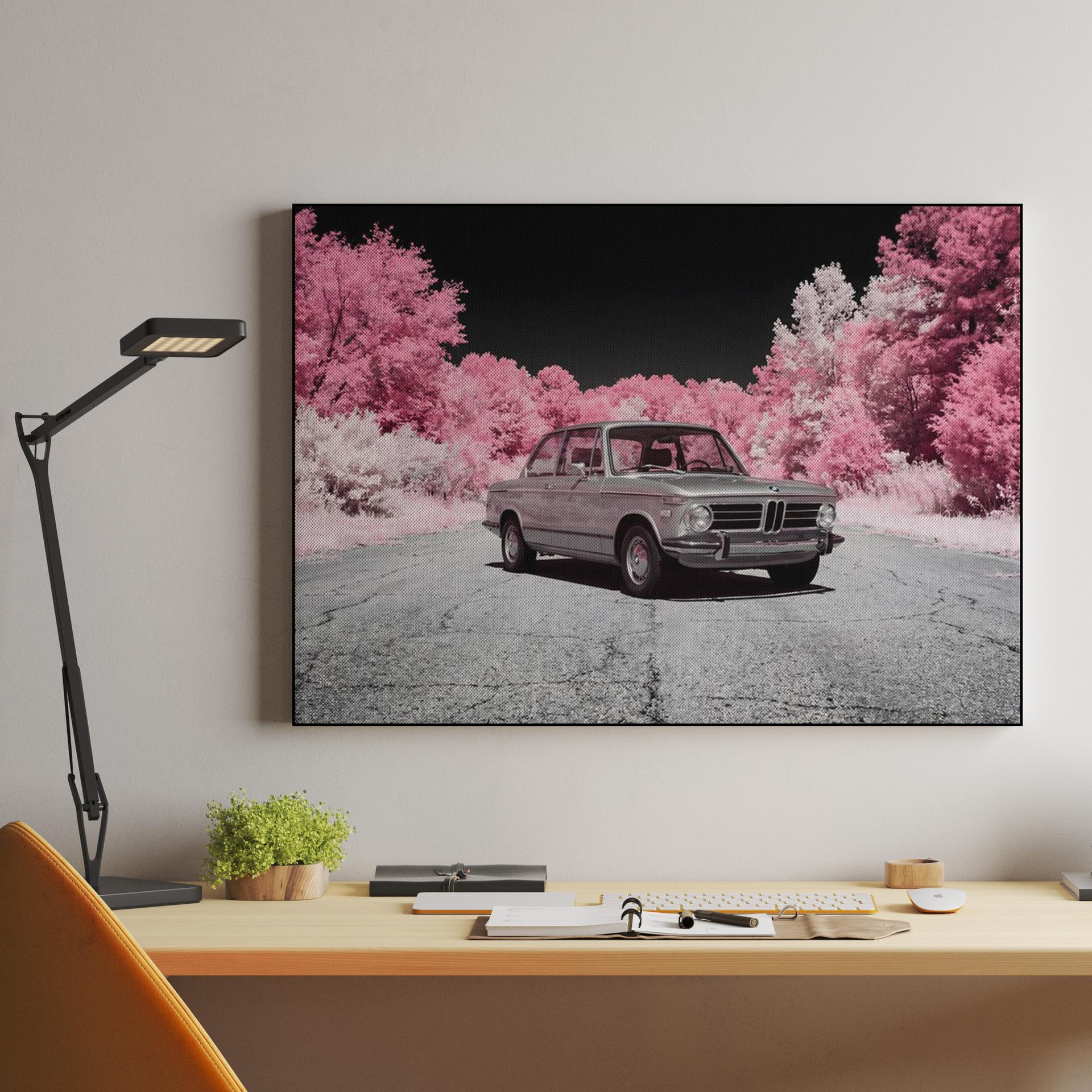 Infrared BMW 2002: Pink Foliage Dreamscape