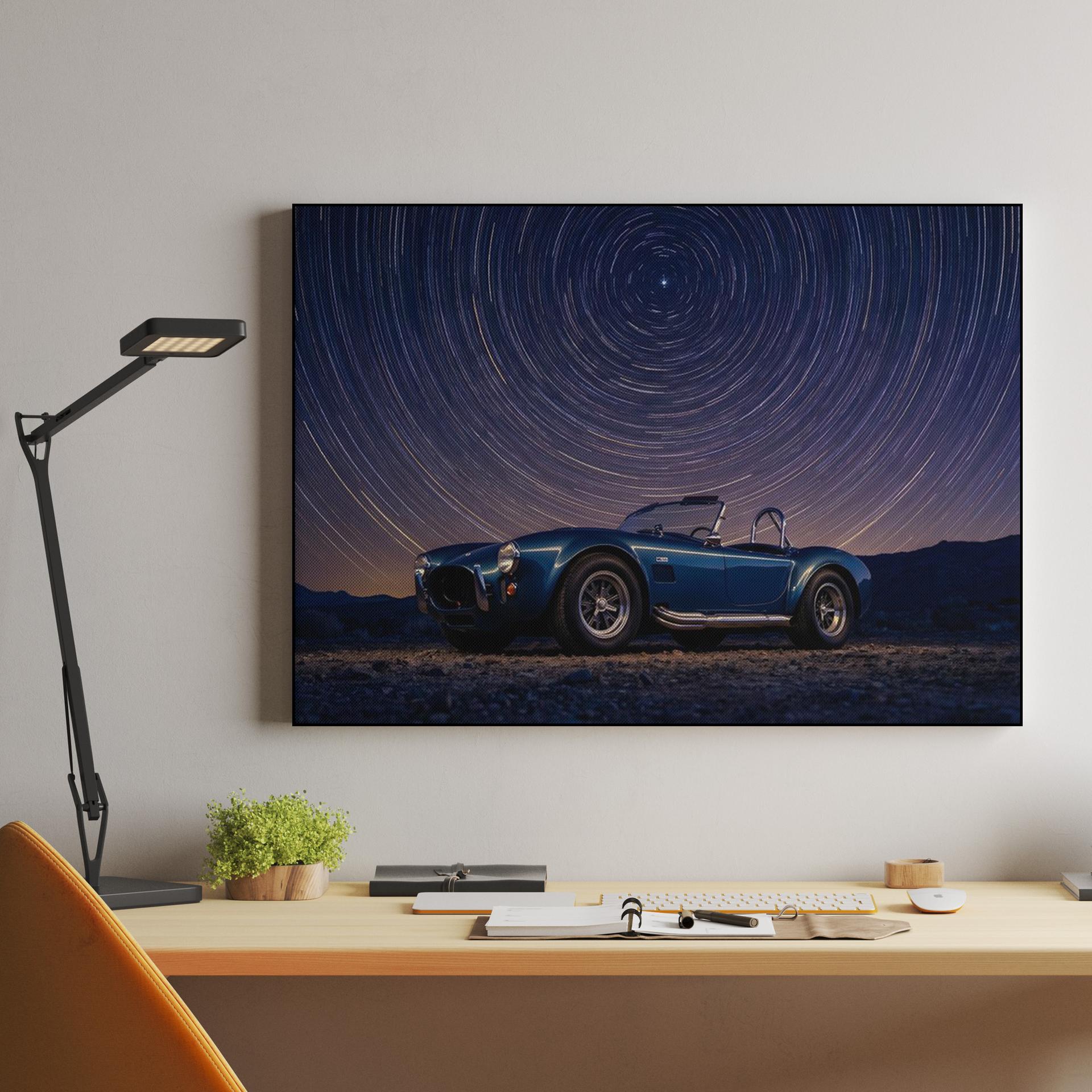 Shelby Cobra Under the Star Trails