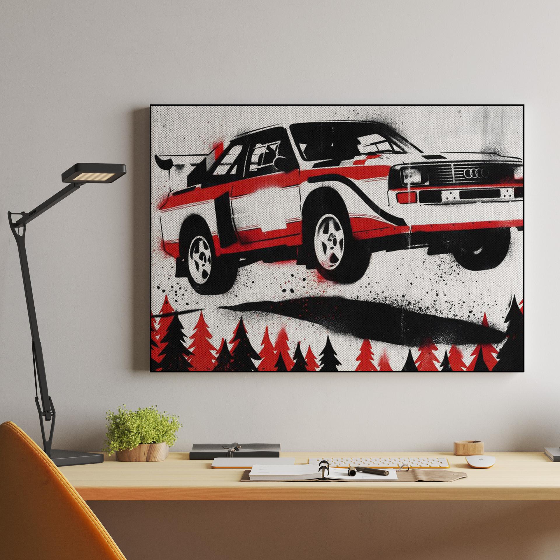 Audi Quattro S1: Urban Stencil Jump