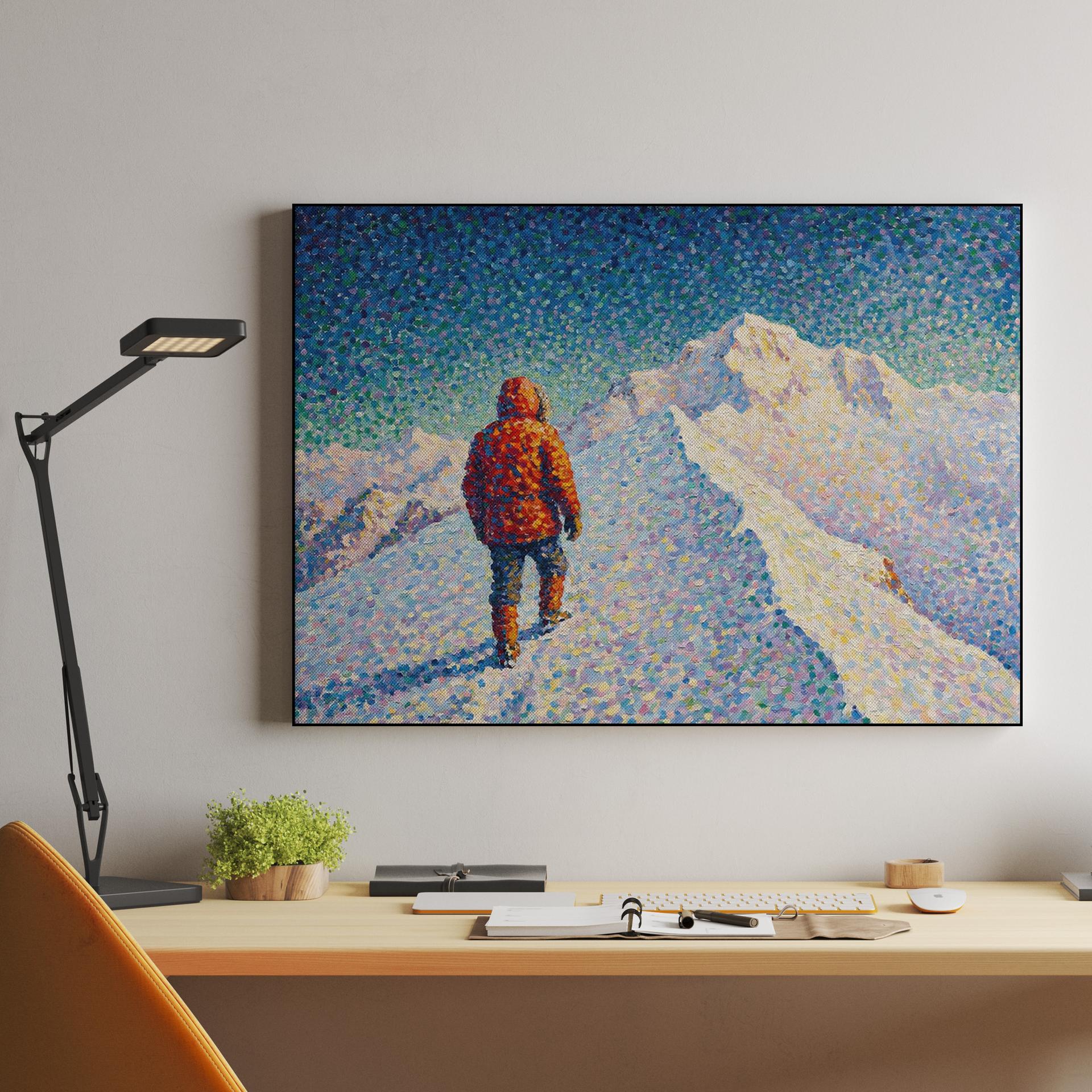 The High Ridge: Pointillist Alpine Journey