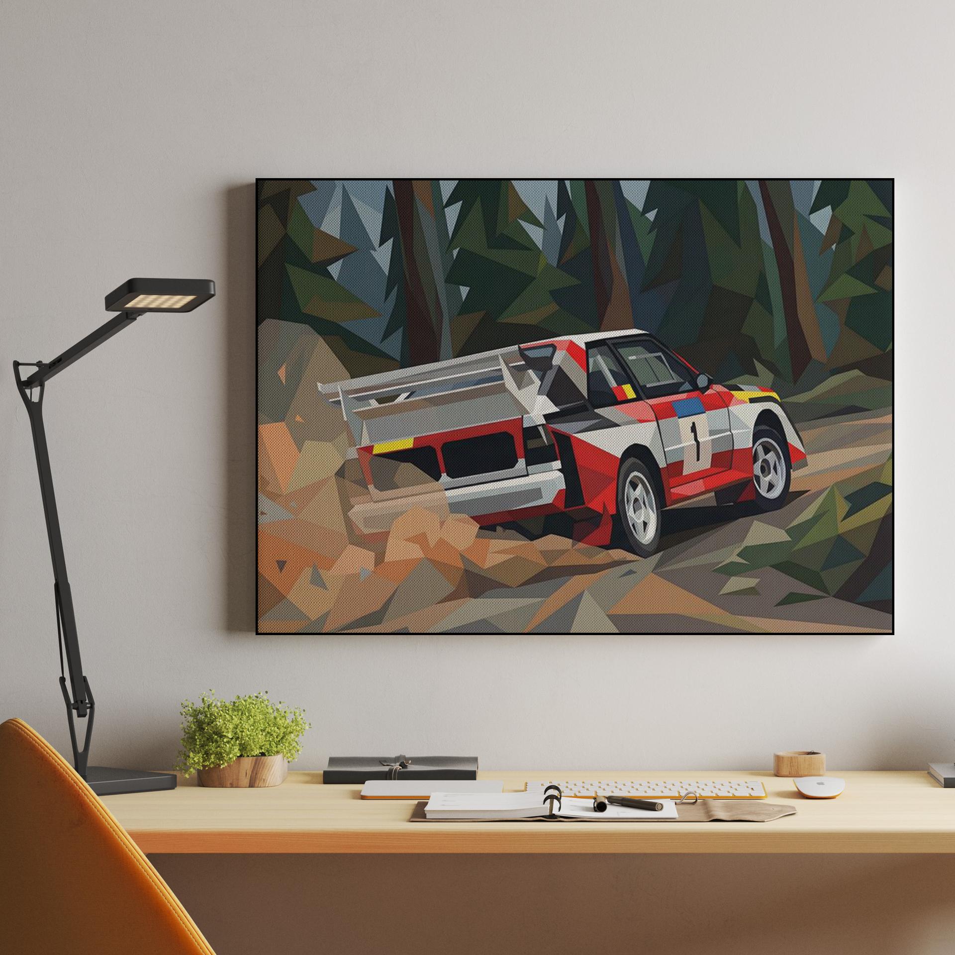 Audi Quattro S1: Low Poly Forest Rally