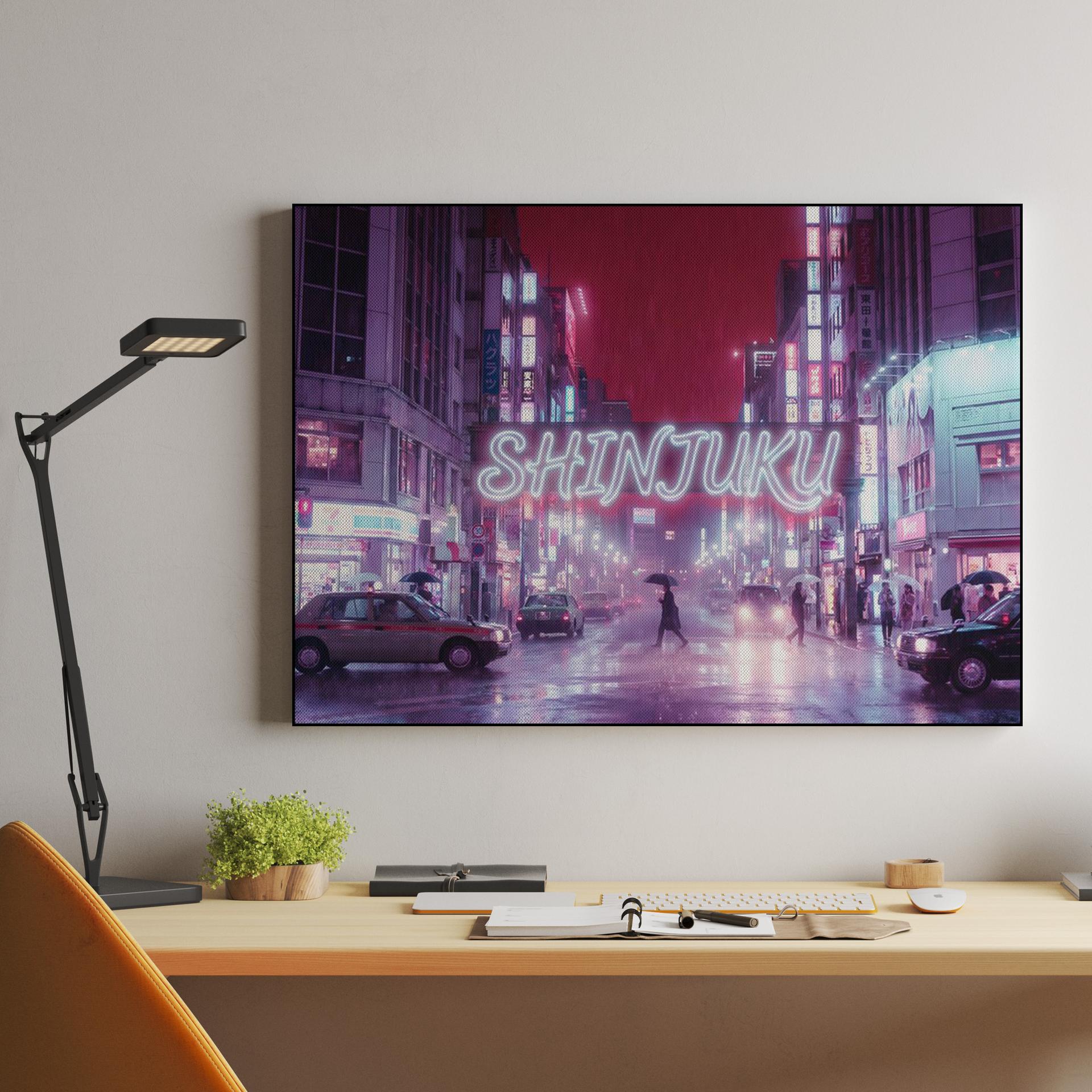 Shinjuku Neon: Midnight Rain in Tokyo