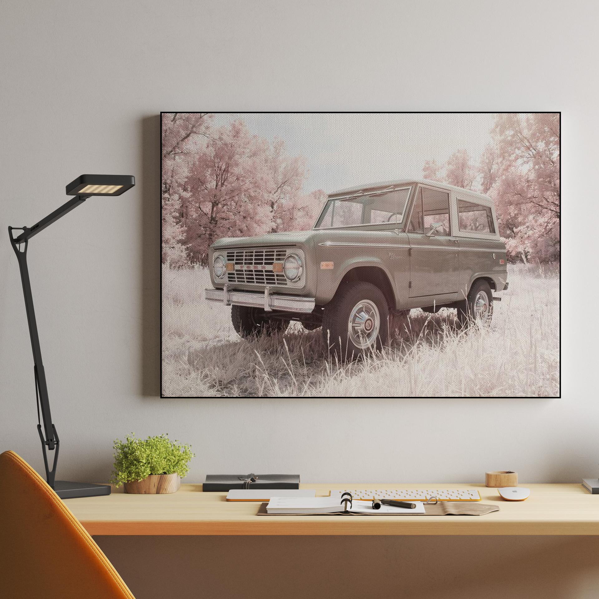 Infrared Bronco: A Dream in Sage and Pink