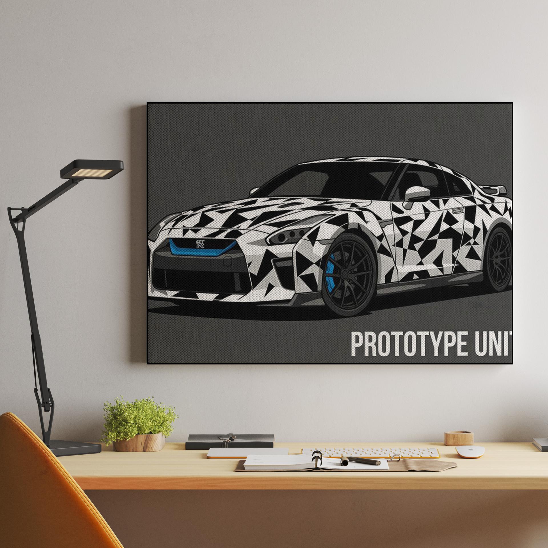 Nissan GT-R R35 Prototype Unit 01 Dazzle Camo