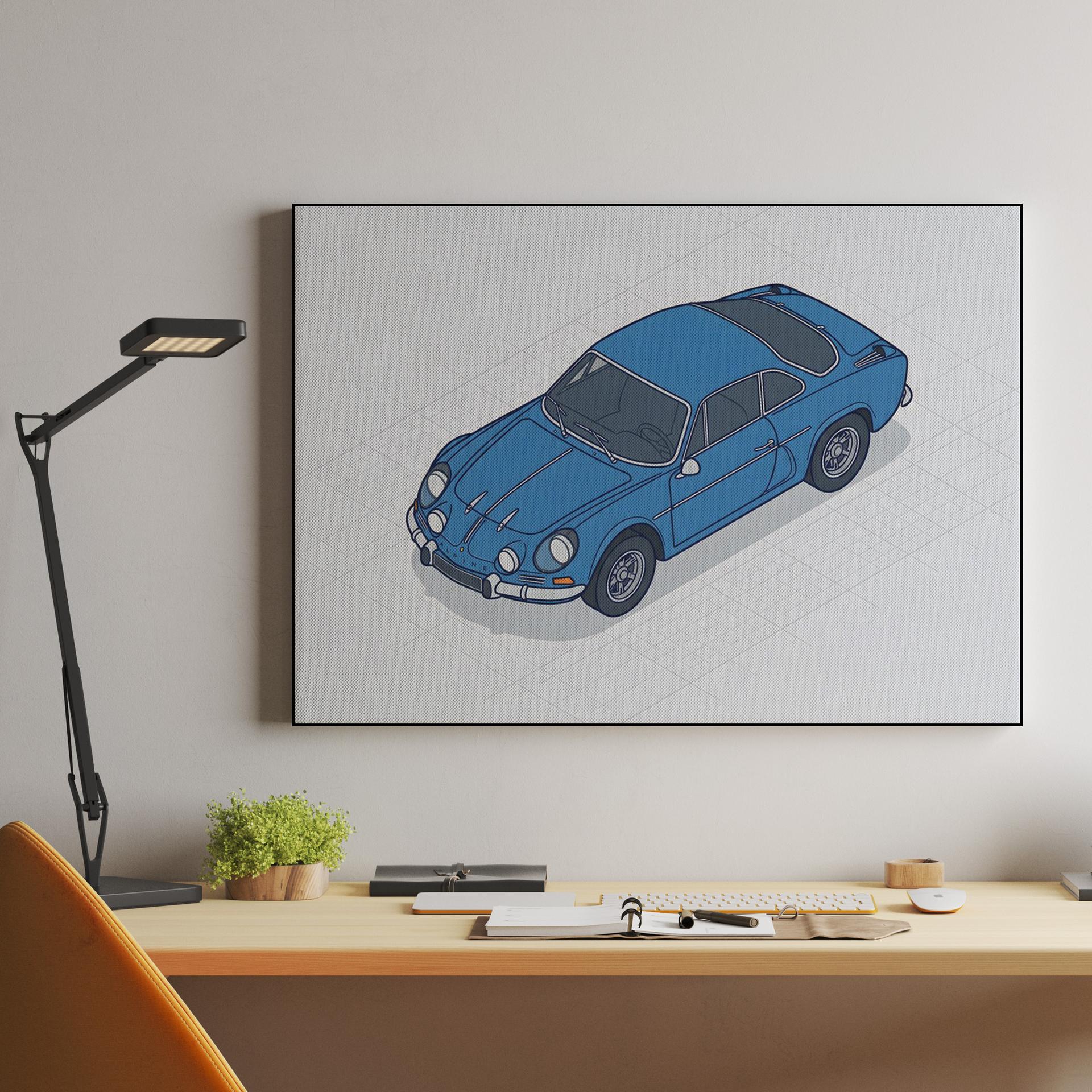 Alpine A110 Isometric Illustration