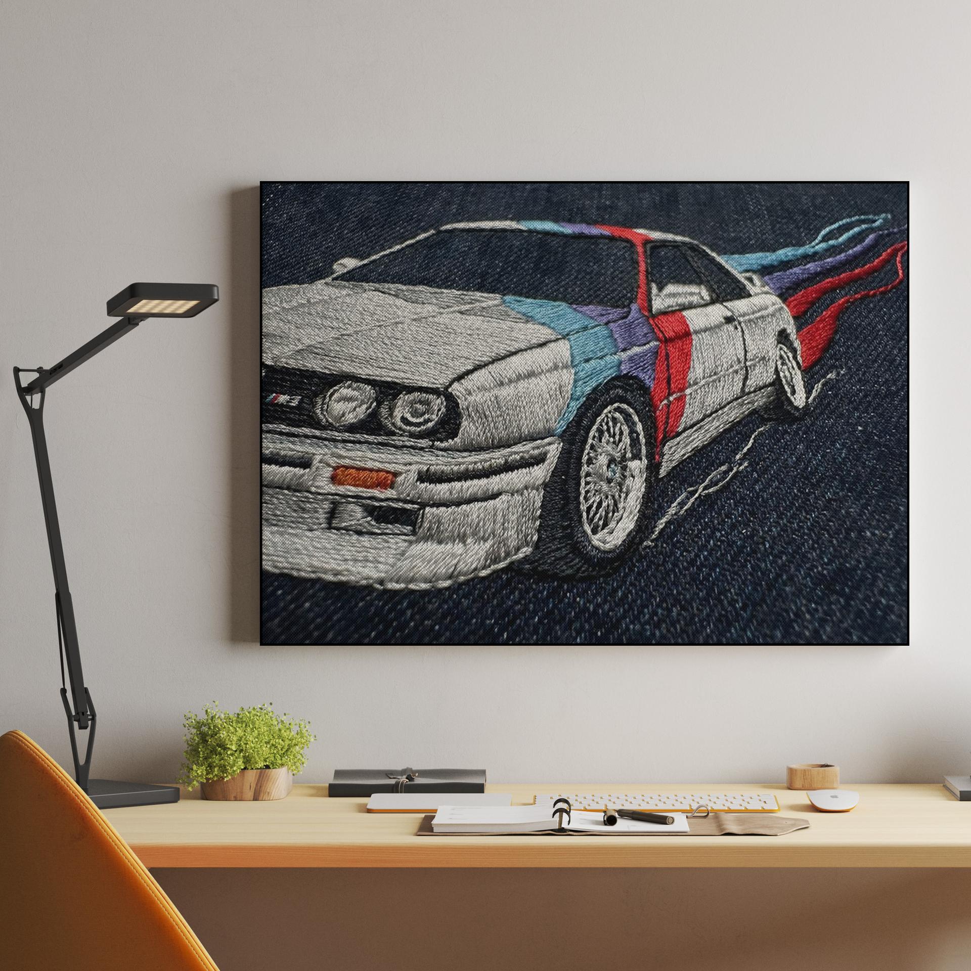 BMW E30 M3 Denim Embroidery