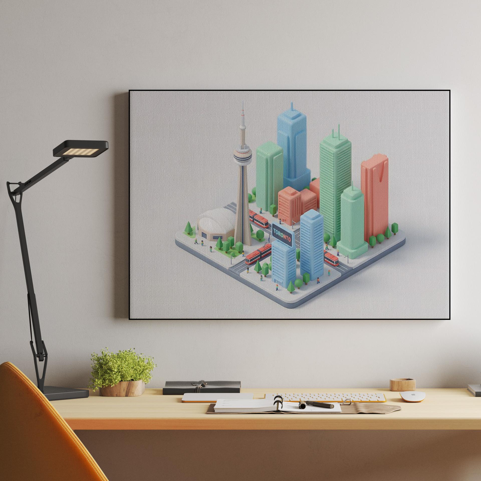 Miniature Metropolis: Toronto Isometric Diorama