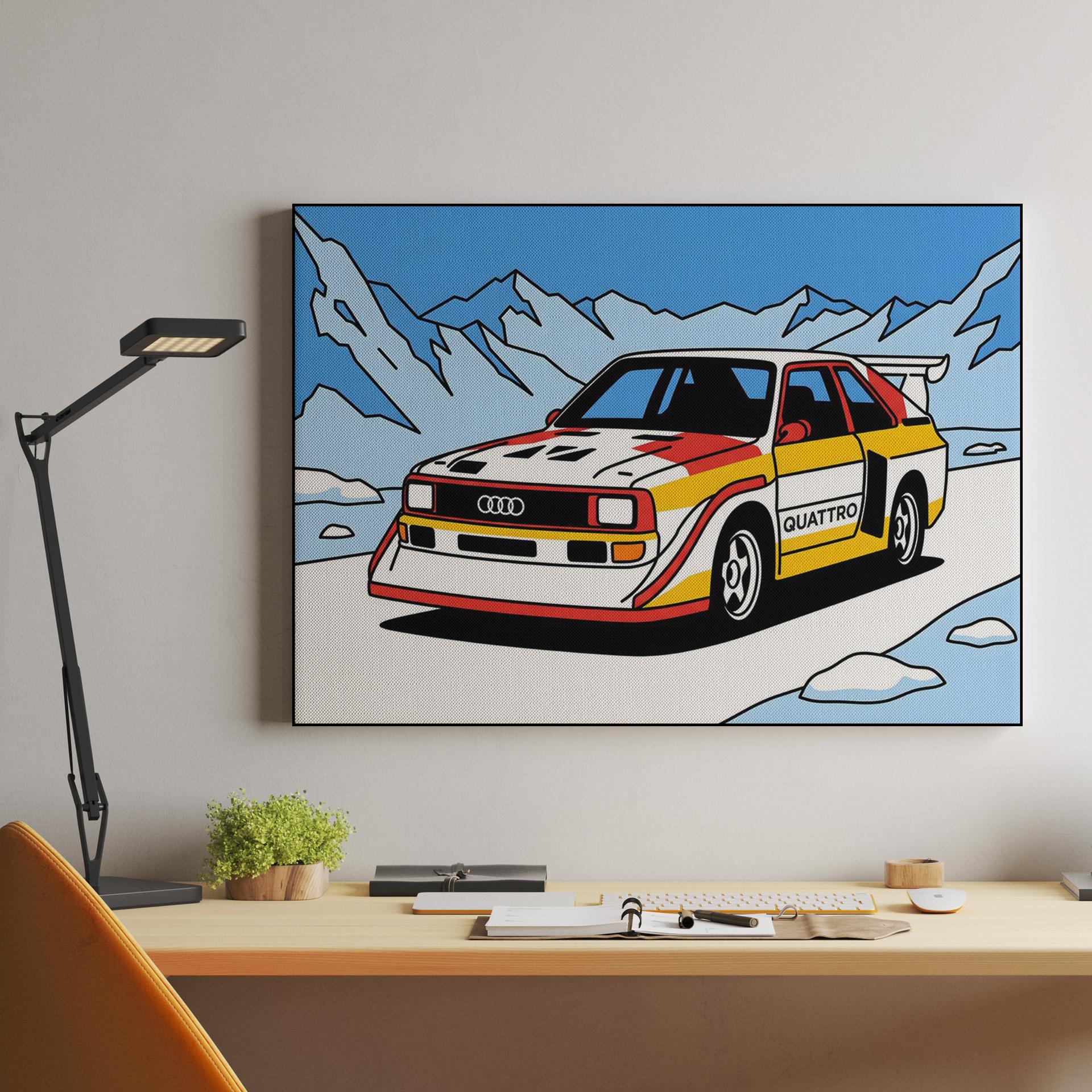 Audi Sport Quattro S1 E2: Alpine Rally Illustration