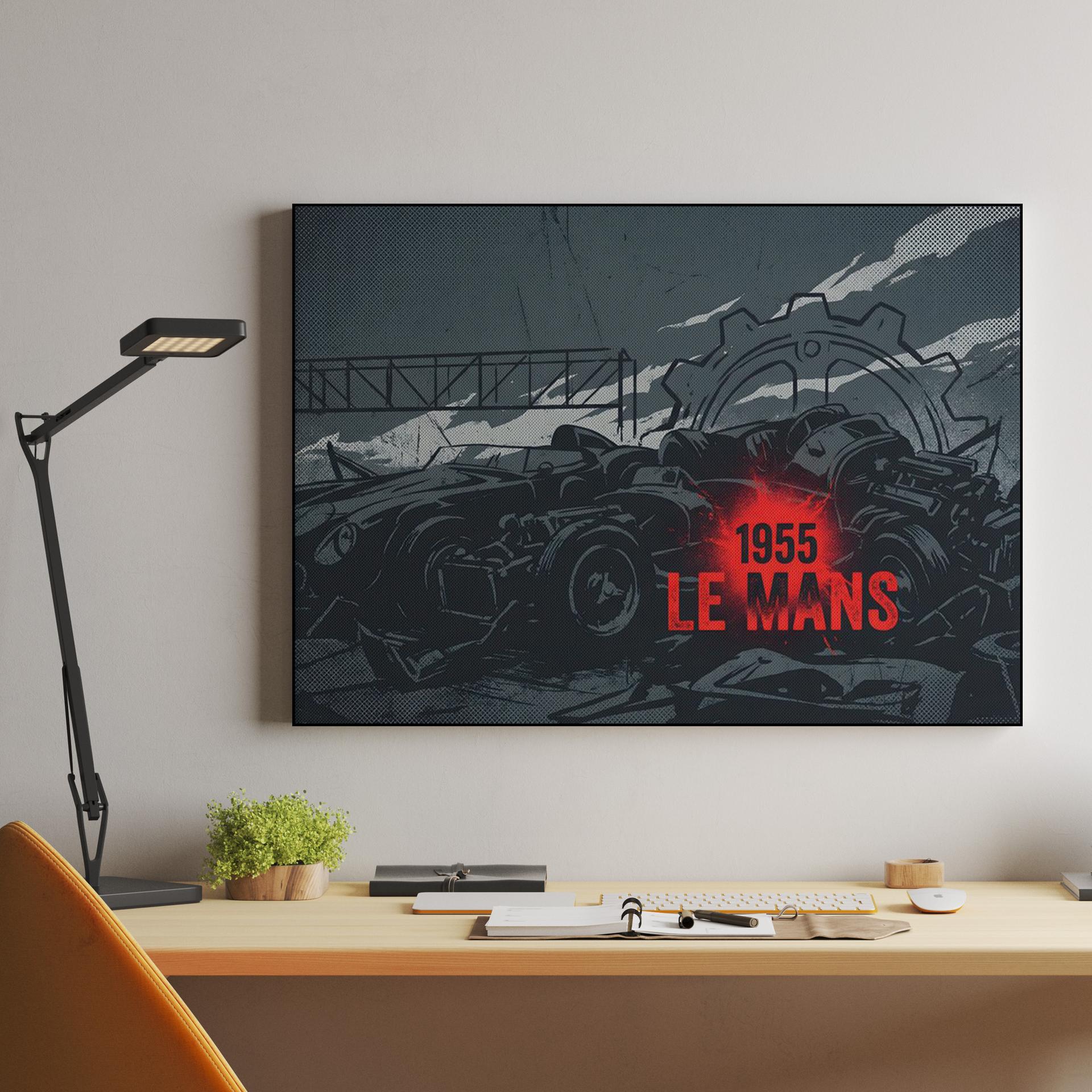 1955 Le Mans Tragedy Graphic Illustration
