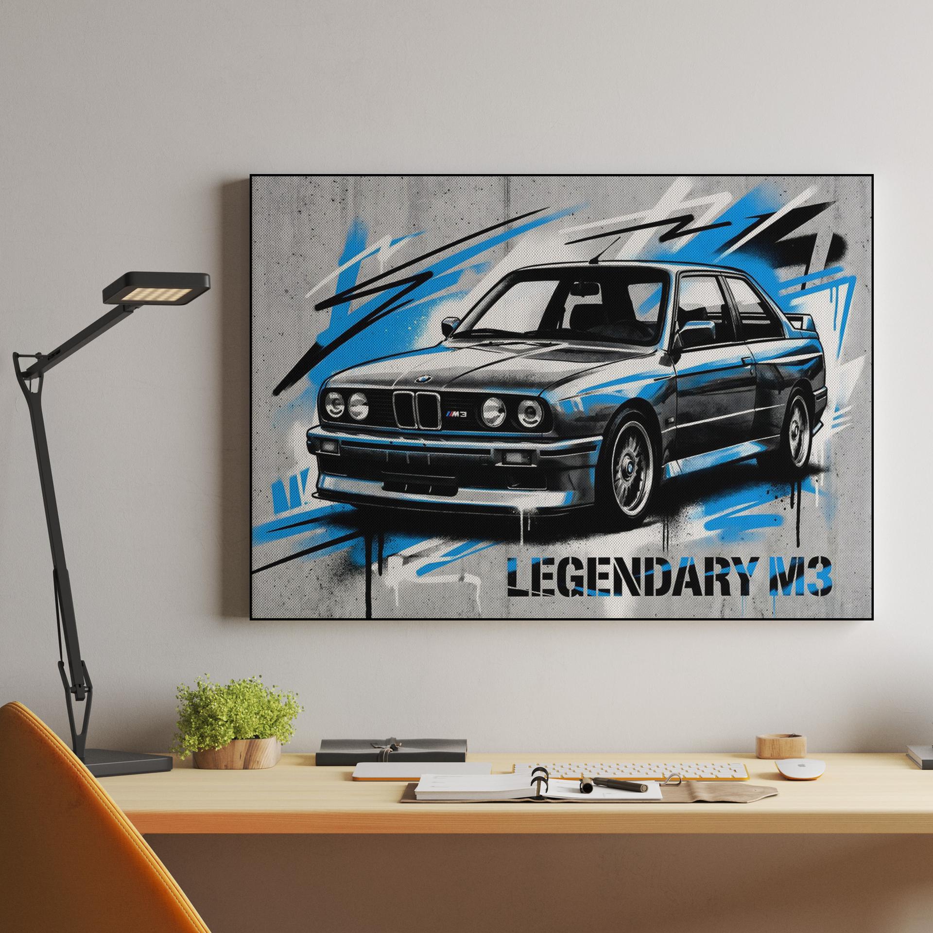 BMW E30 M3: Legendary Urban Street Art Mural