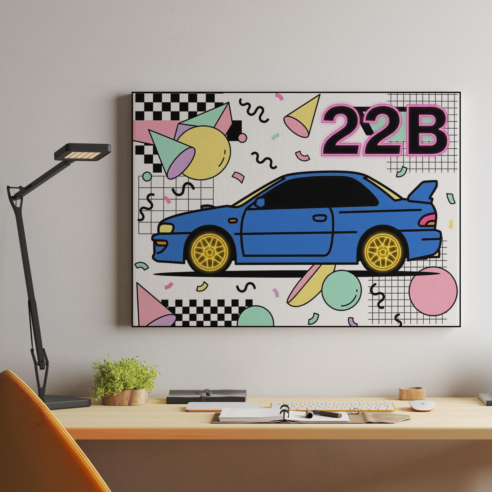 Subaru 22B STi: Retro Memphis Energy