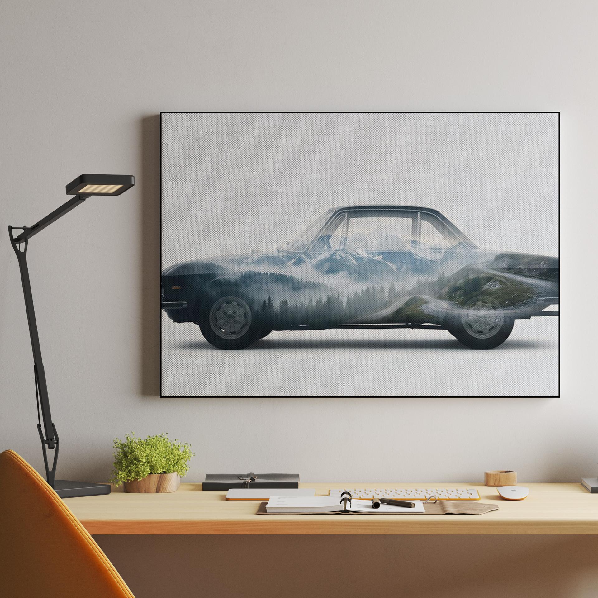 Lancia Fulvia Alpine Double Exposure