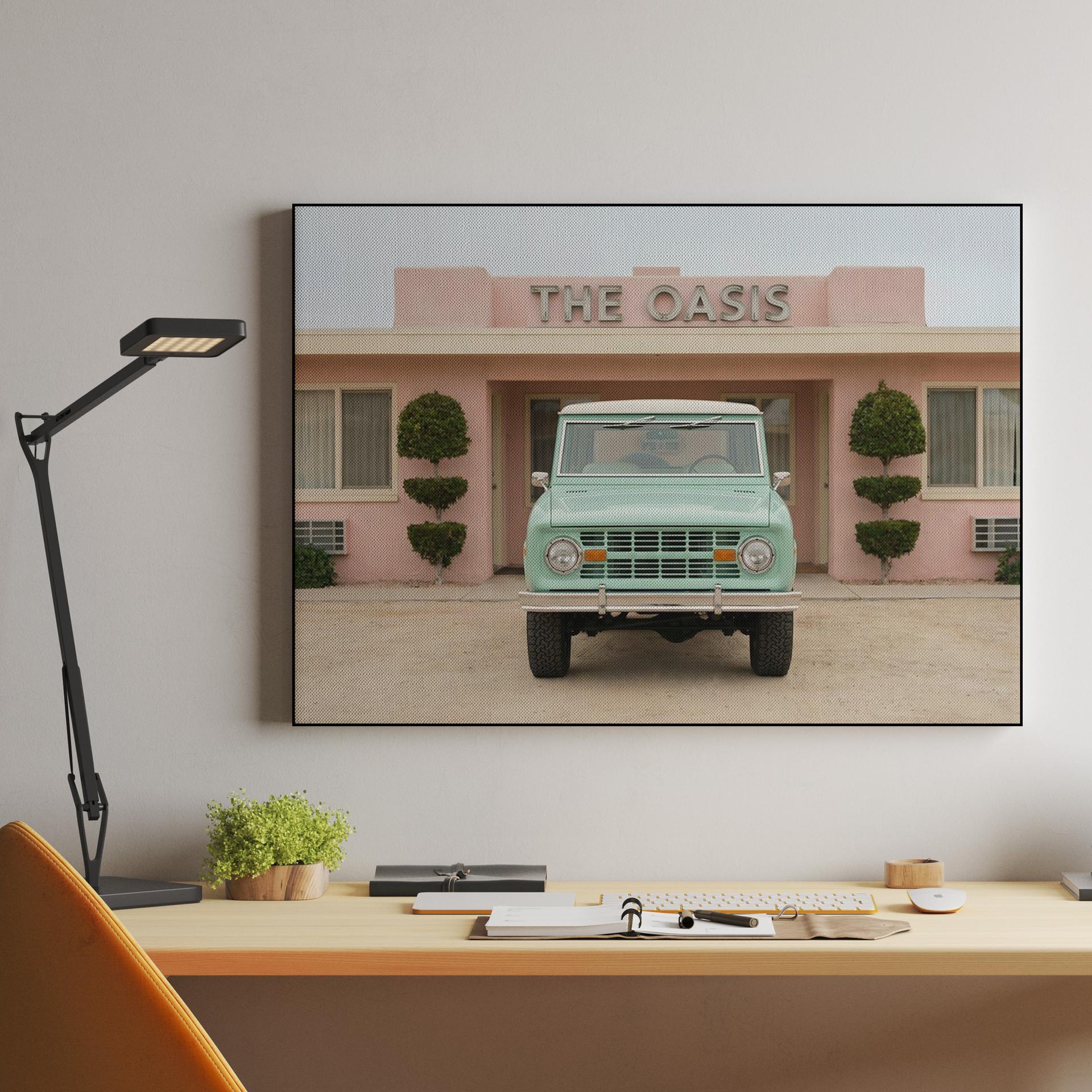 The Oasis: Vintage Bronco at the Pink Motel