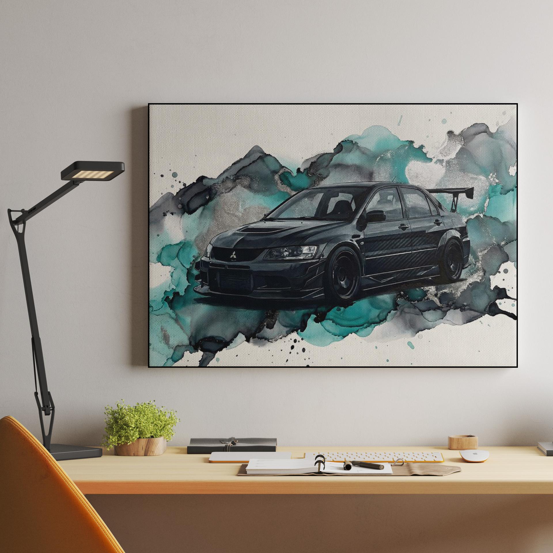 Evolution IX MR: Teal Liquid Motion