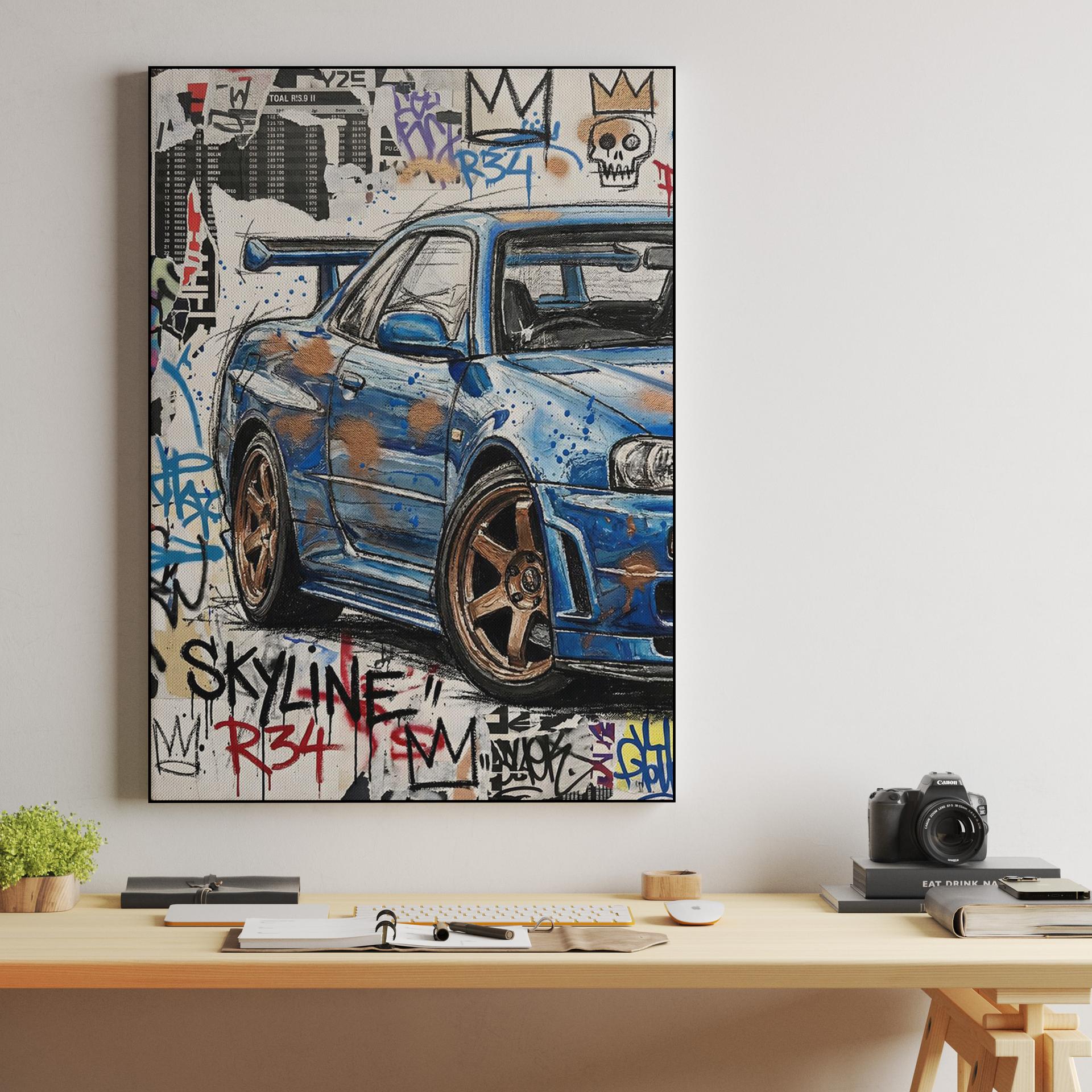Skyline GT-R R34 Urban Expressionist Graffiti