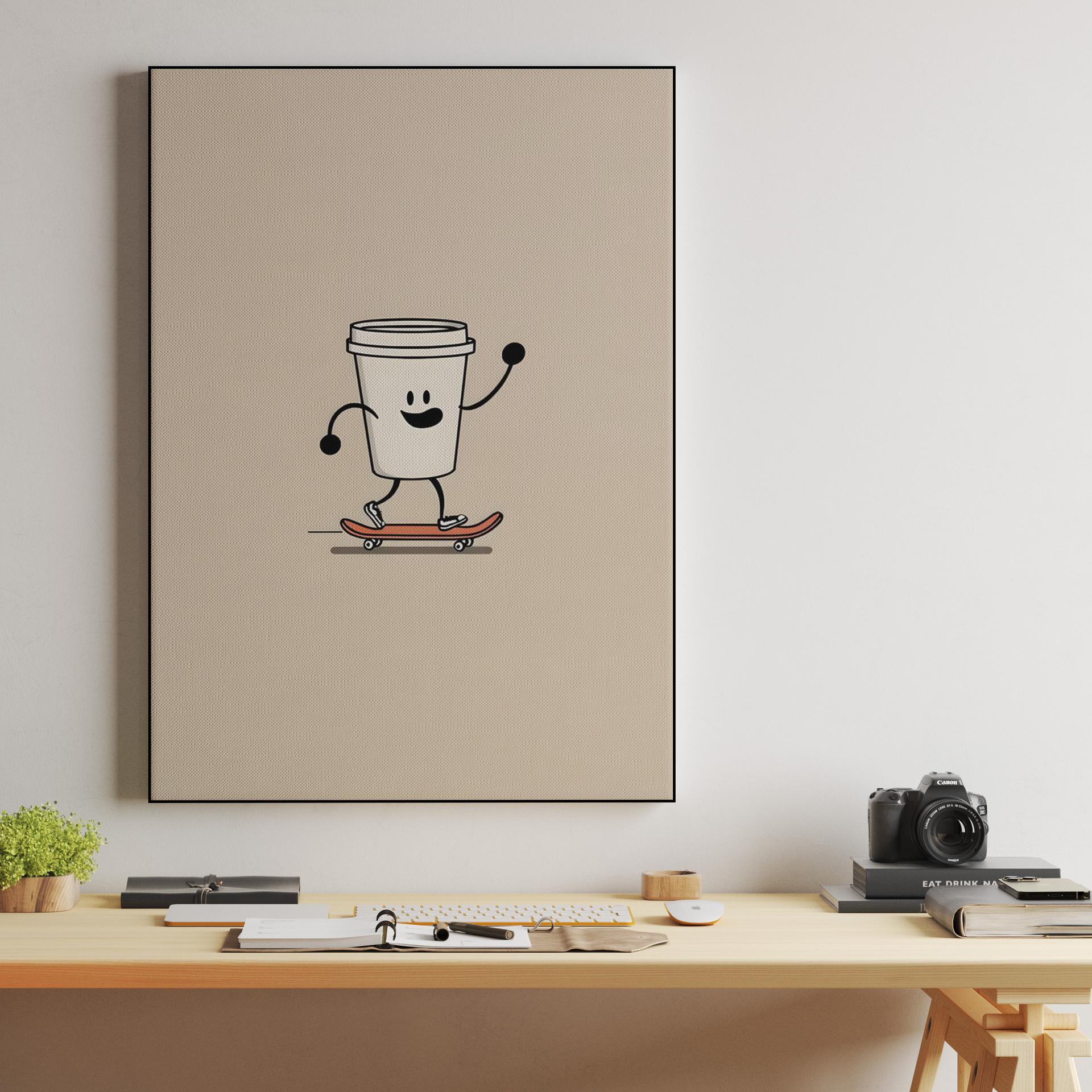 Happy Skating Coffee Cup