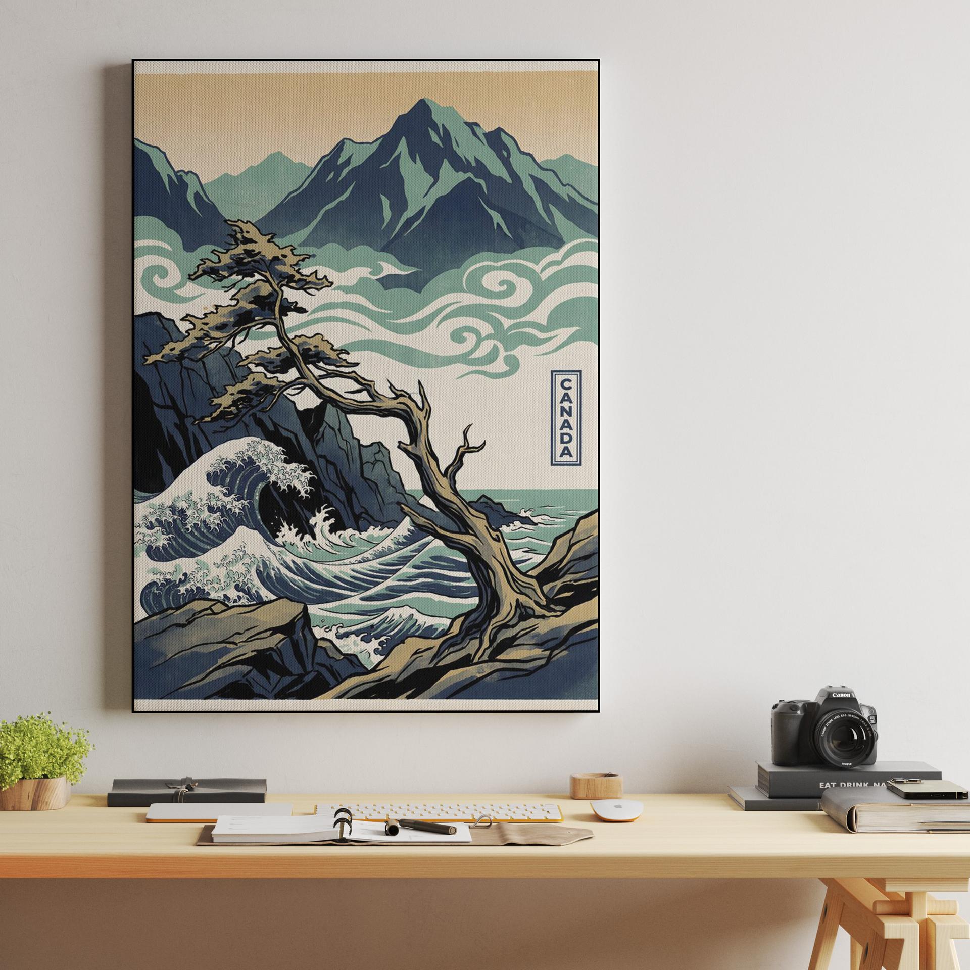 Canada West Coast Ukiyo-e Fusion