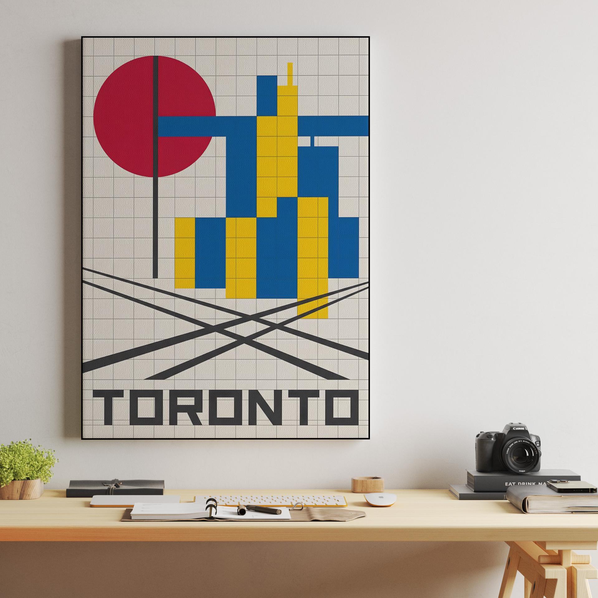 Toronto De Stijl Geometric Skyline