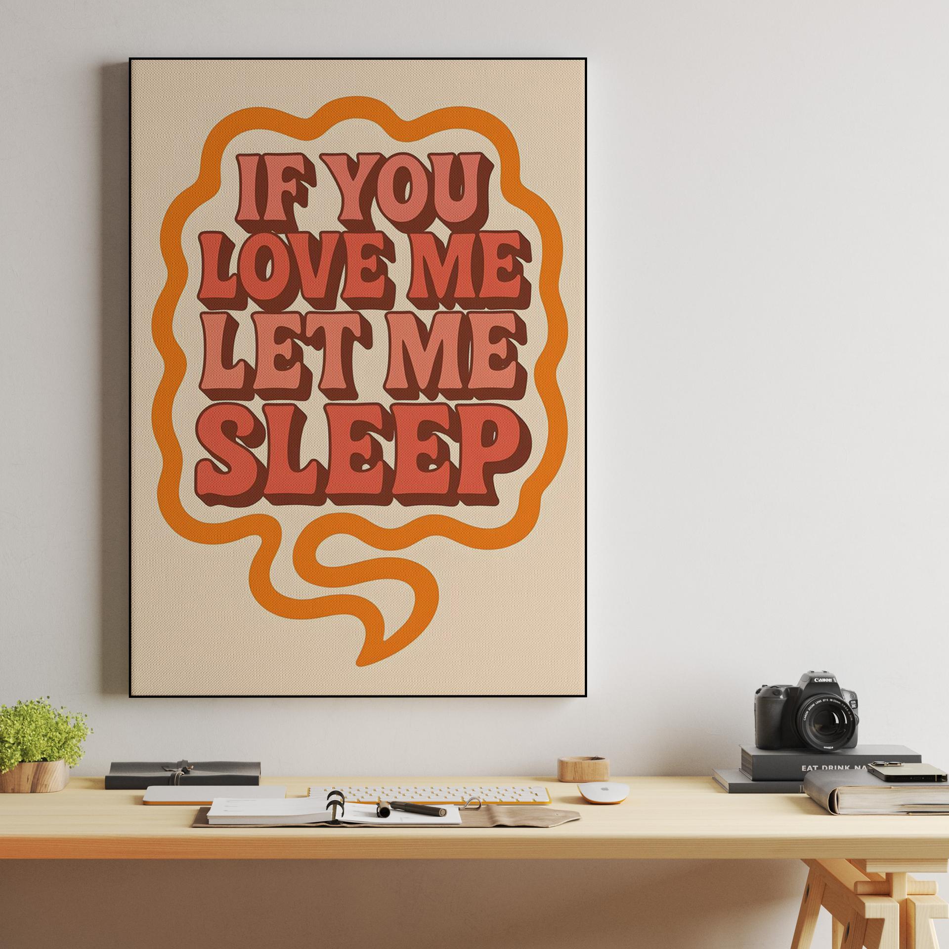 If You Love Me Let Me Sleep