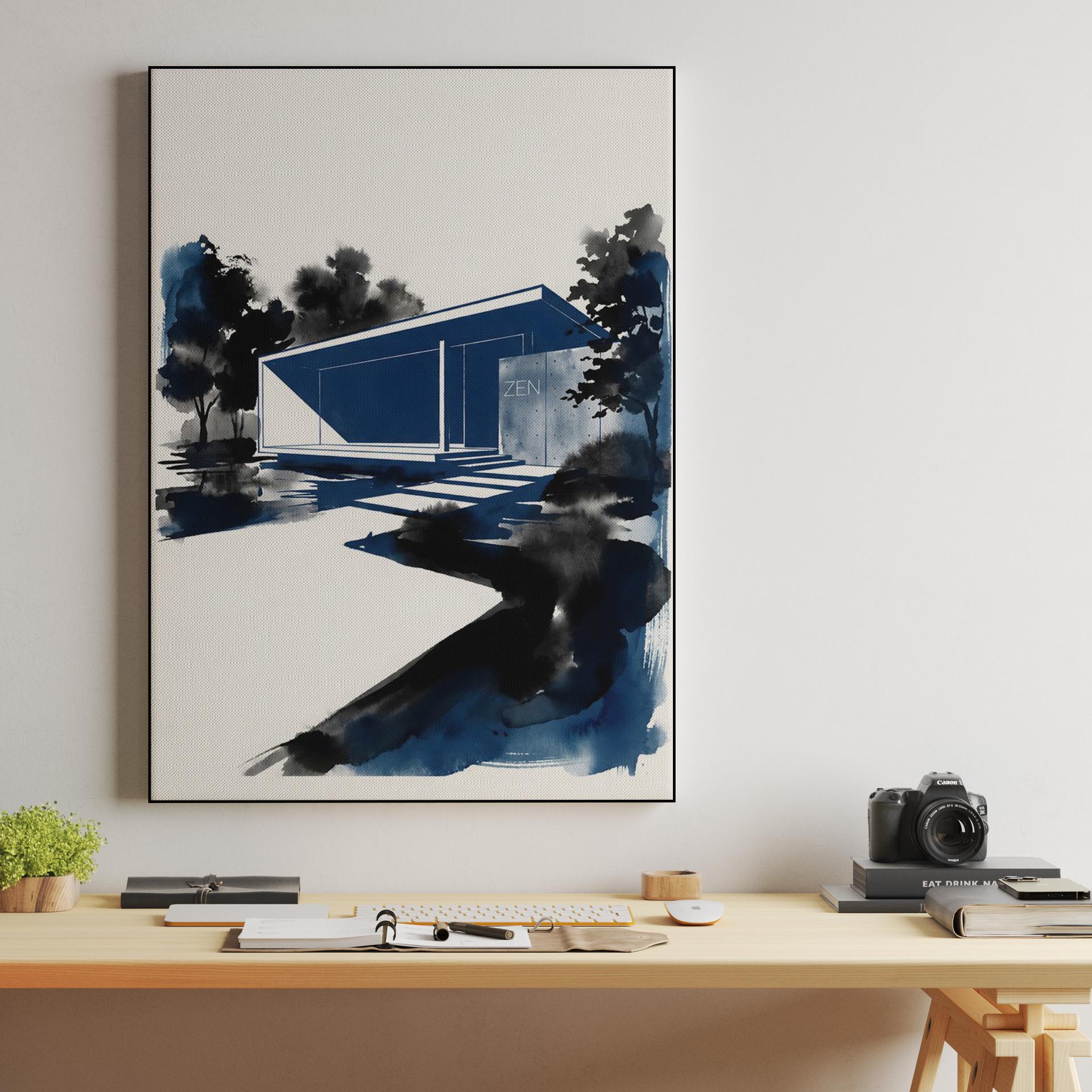 Zen Architecture: The Blue Ink Retreat