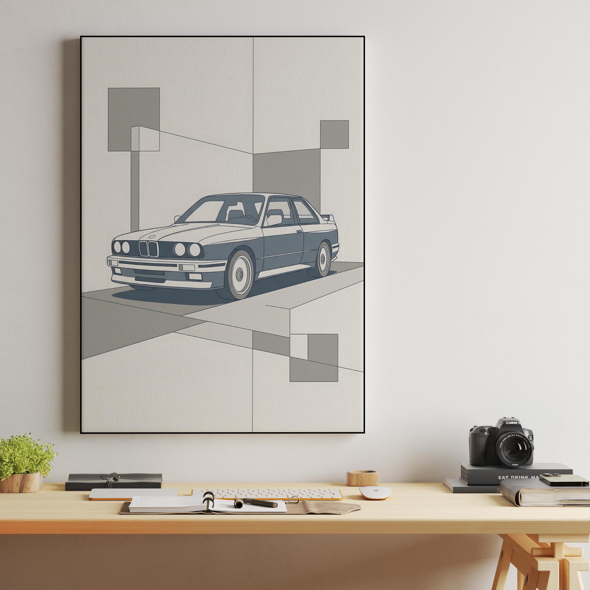 BMW E30 M3: Geometric Minimalist Study