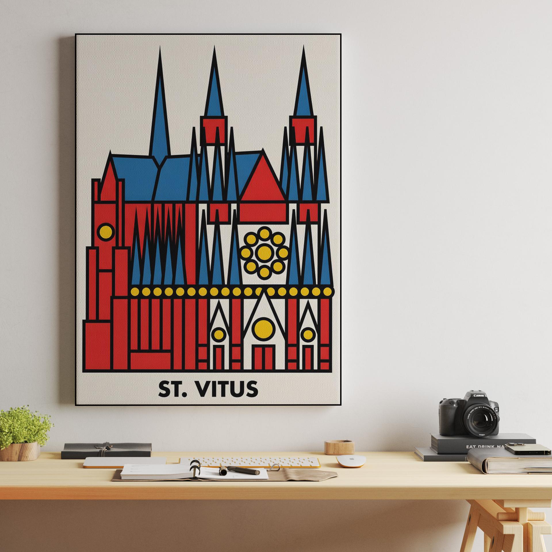 St. Vitus Cathedral Geometric Abstract