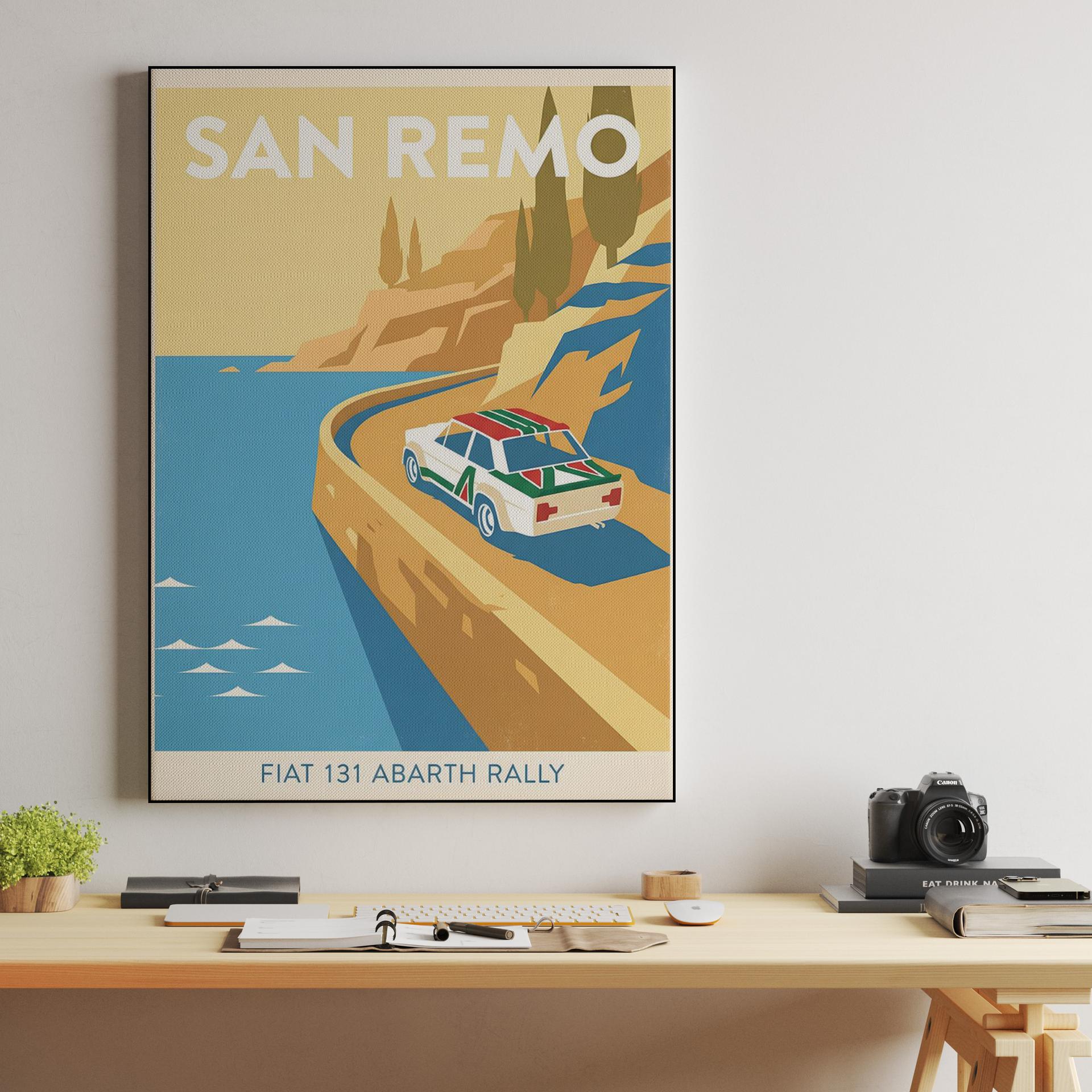 San Remo Rally Fiat 131 Abarth Poster