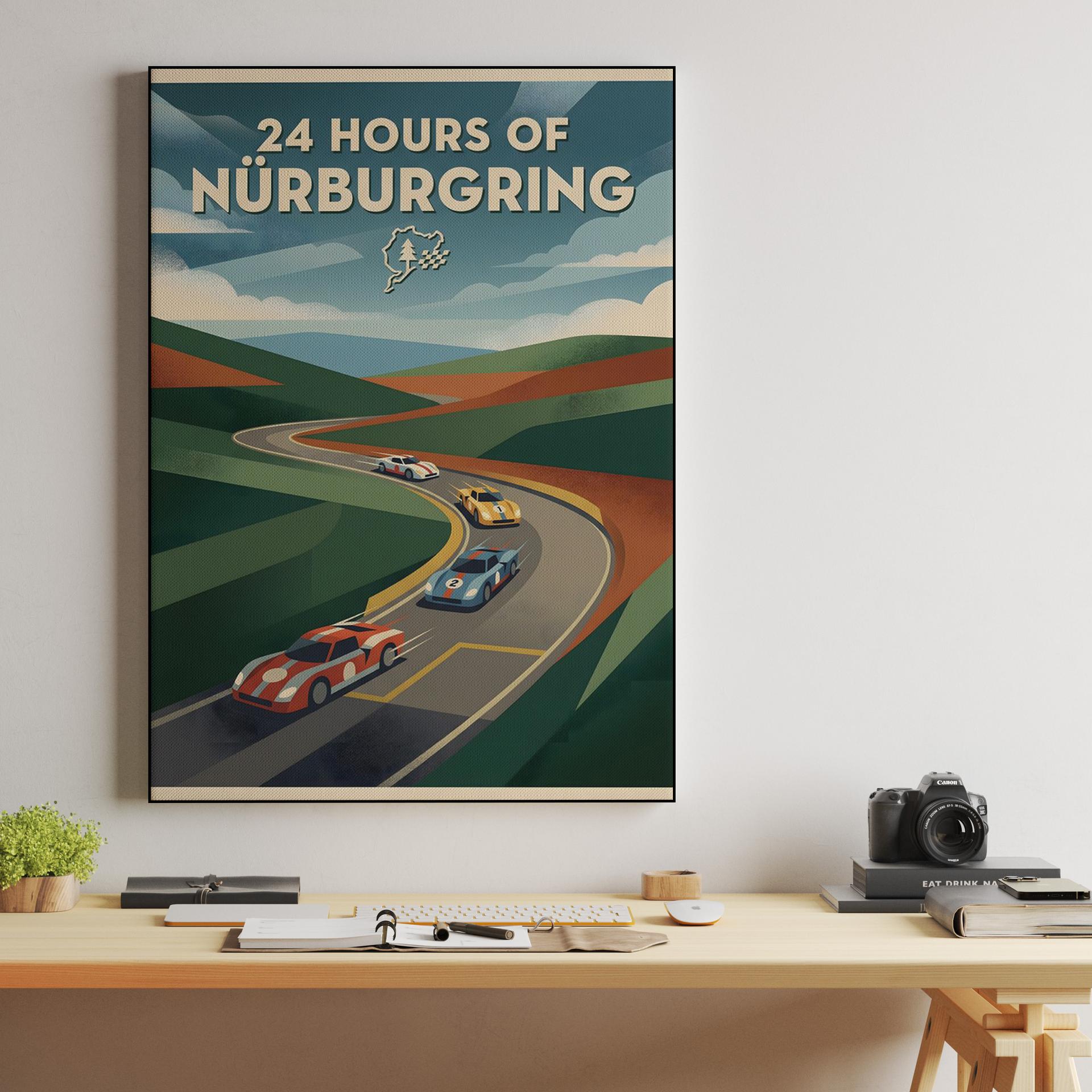 Historic 24 Hours of Nürburgring Vintage Poster