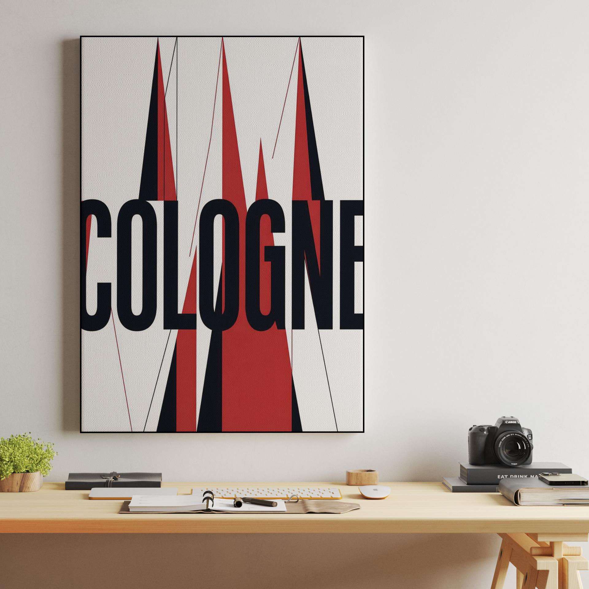 Cologne Cathedral Geometric Typography