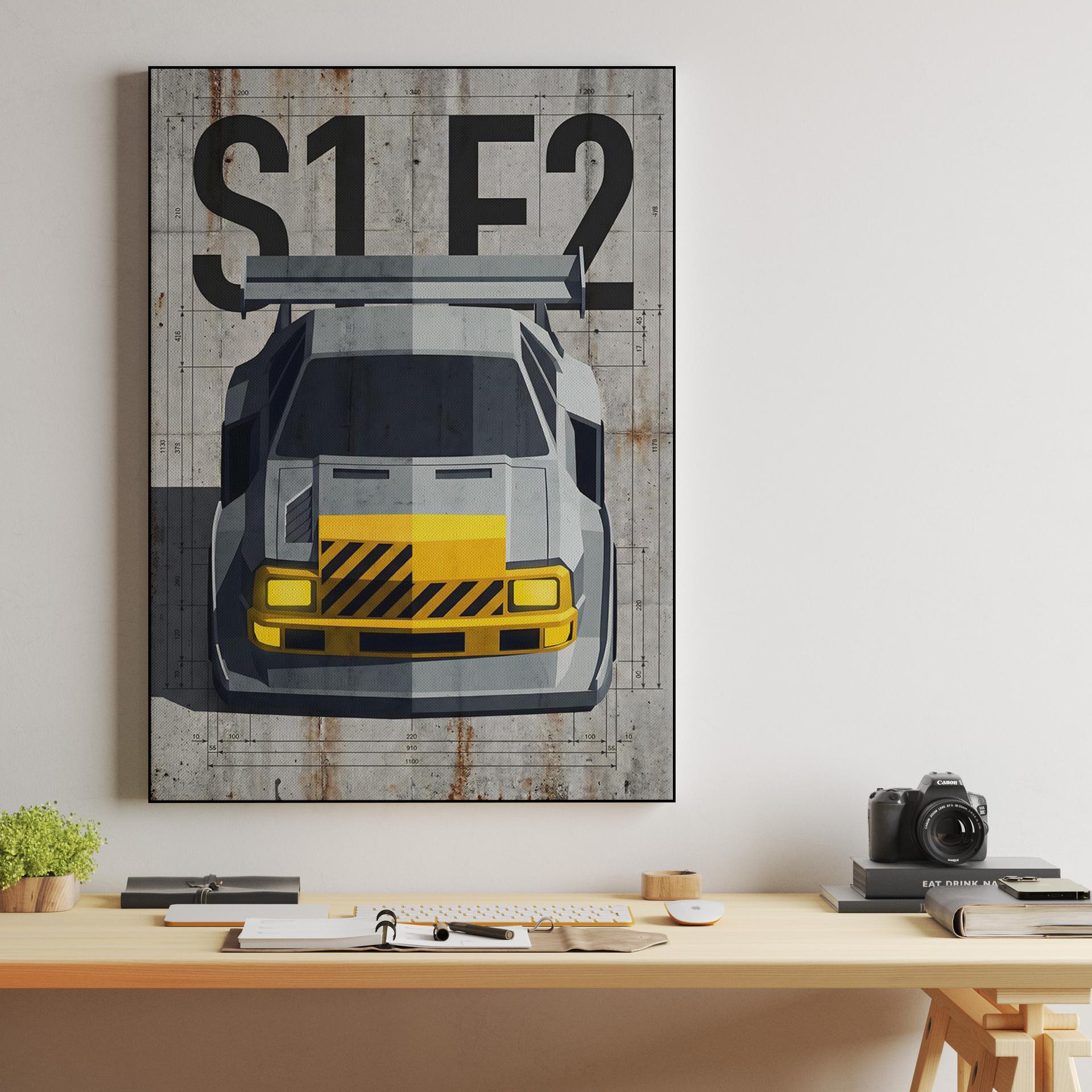 Audi Sport Quattro S1 E2: Concrete Blueprint Frontal