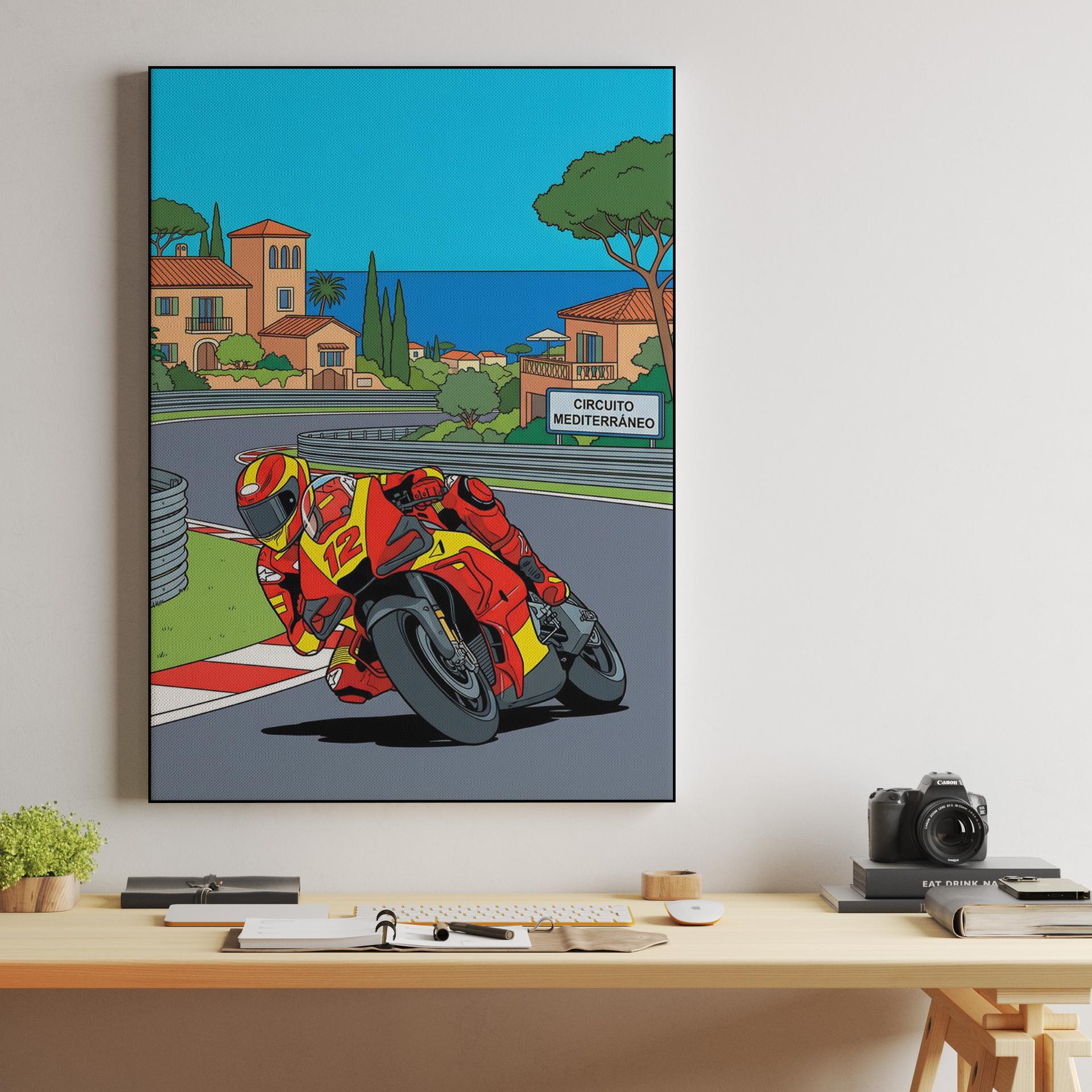 Adrenaline at the Coast: Circuito Mediterráneo Illustration