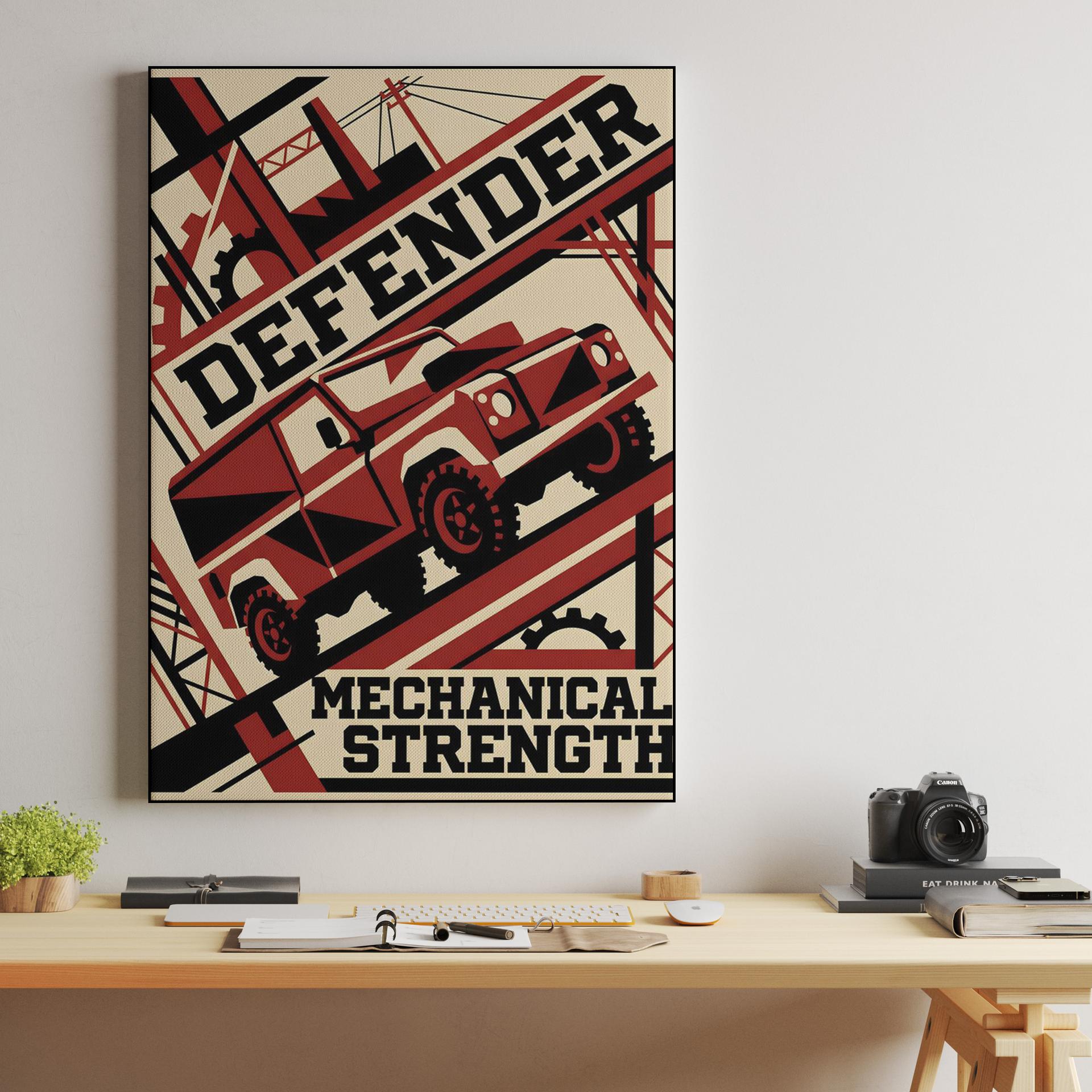Mechanical Strength Defender Constructivist Art