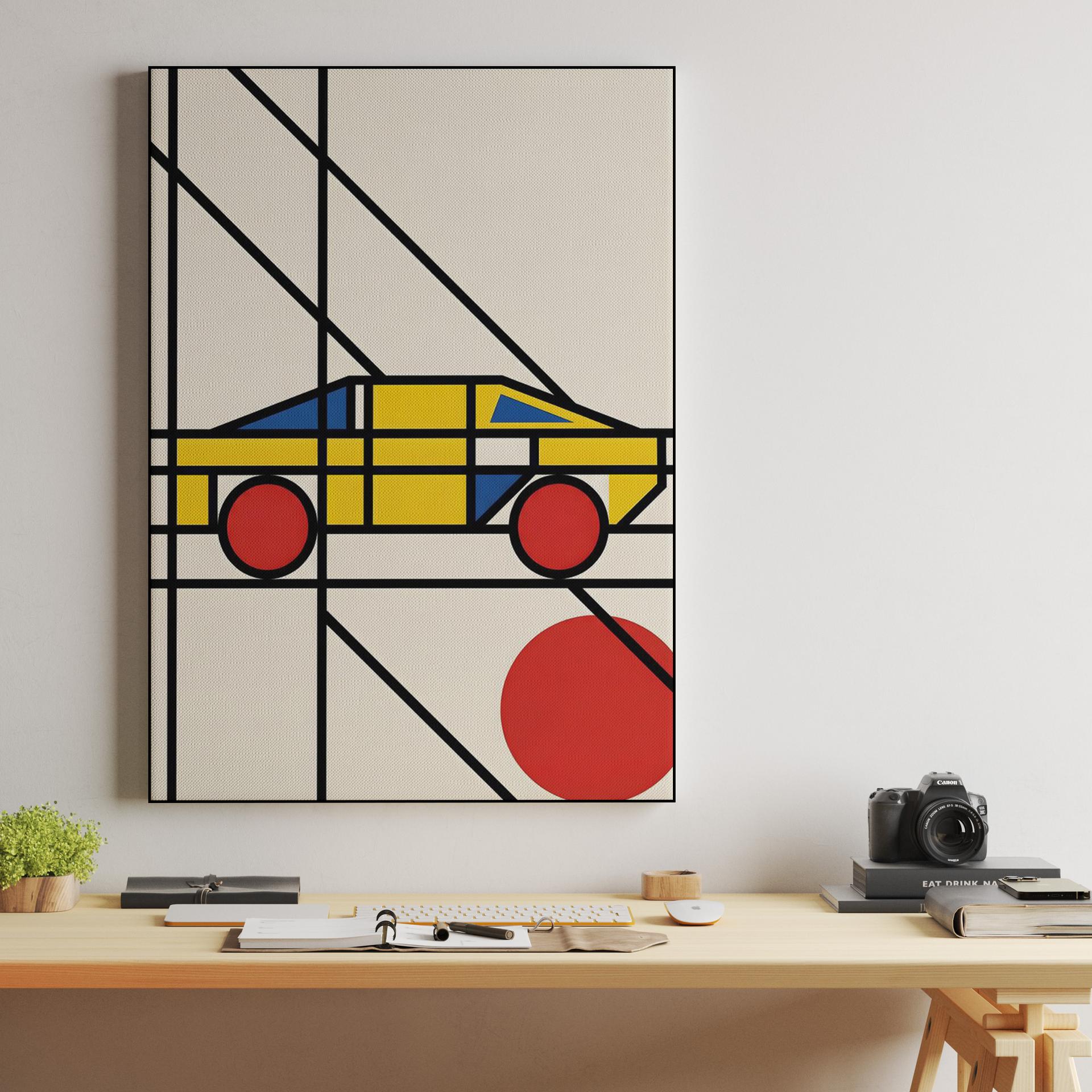 Neoplastic Speed: A De Stijl Automotive Study