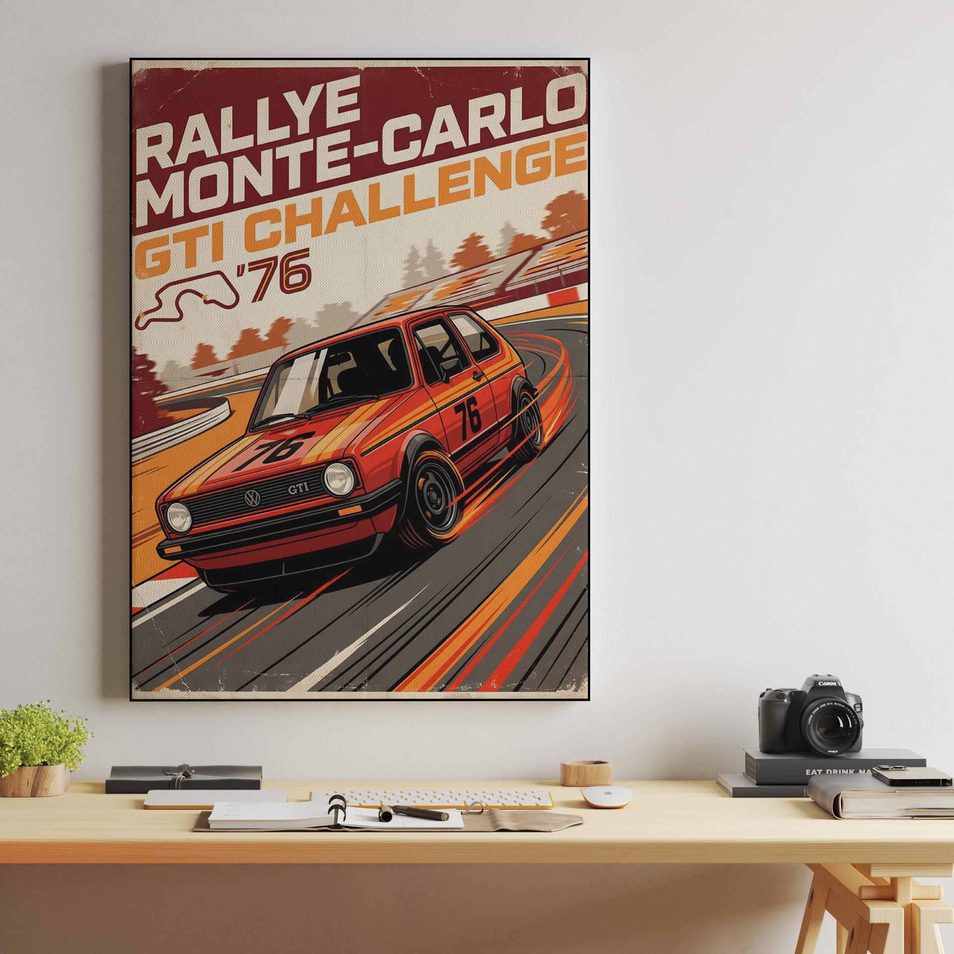 1976 Rallye Monte-Carlo GTI Challenge Poster
